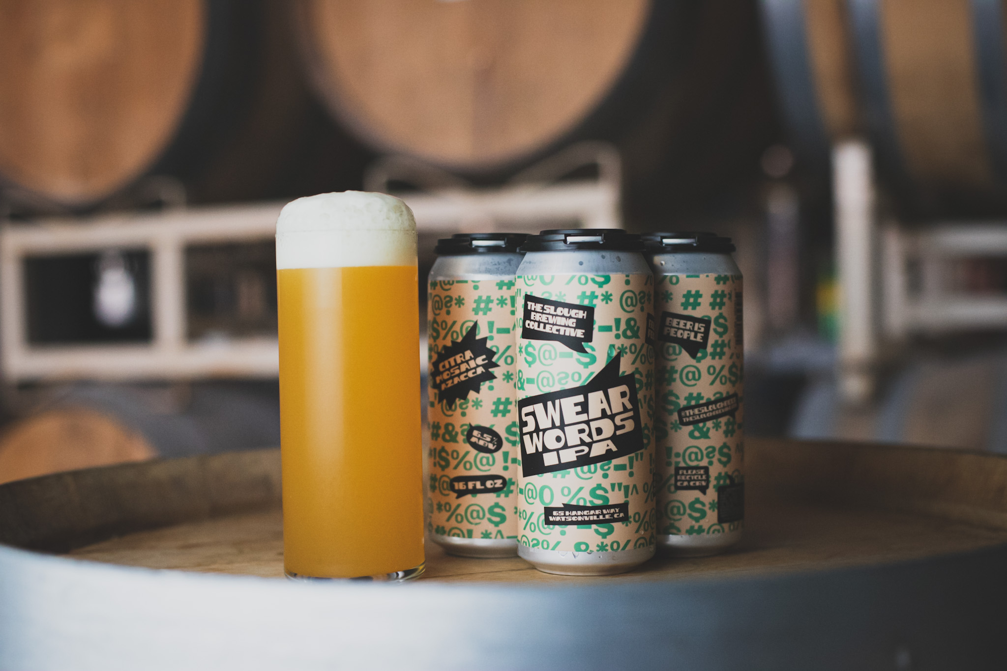 Swear Words IPA Label, The Slough Brewing Collective, process image 8 of 8