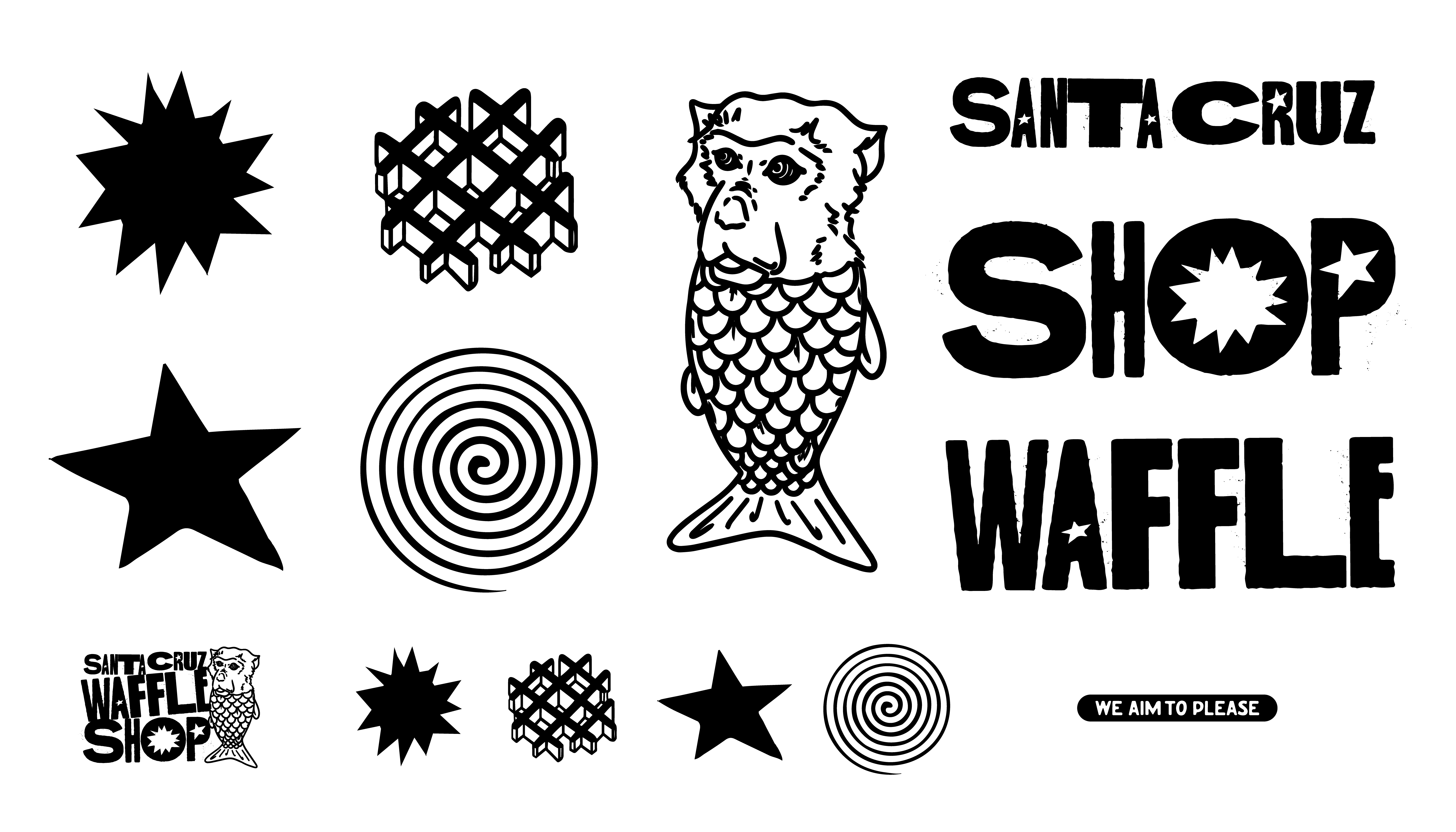 Santa Cruz Waffle Shop, Brand Identity, process image 11 of 35