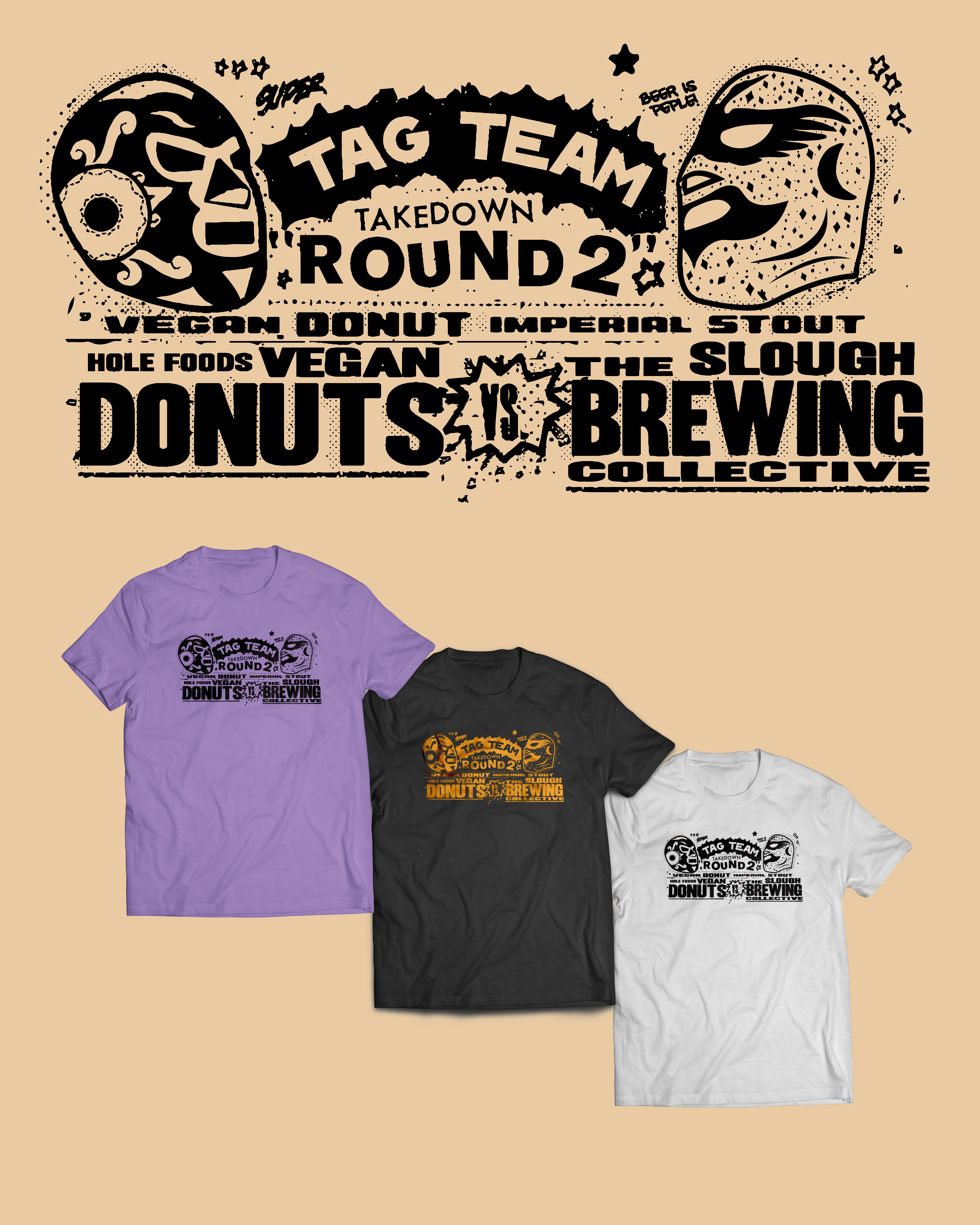 Tag Team Takedown: Round 2, Label Design, process image 9 of 13