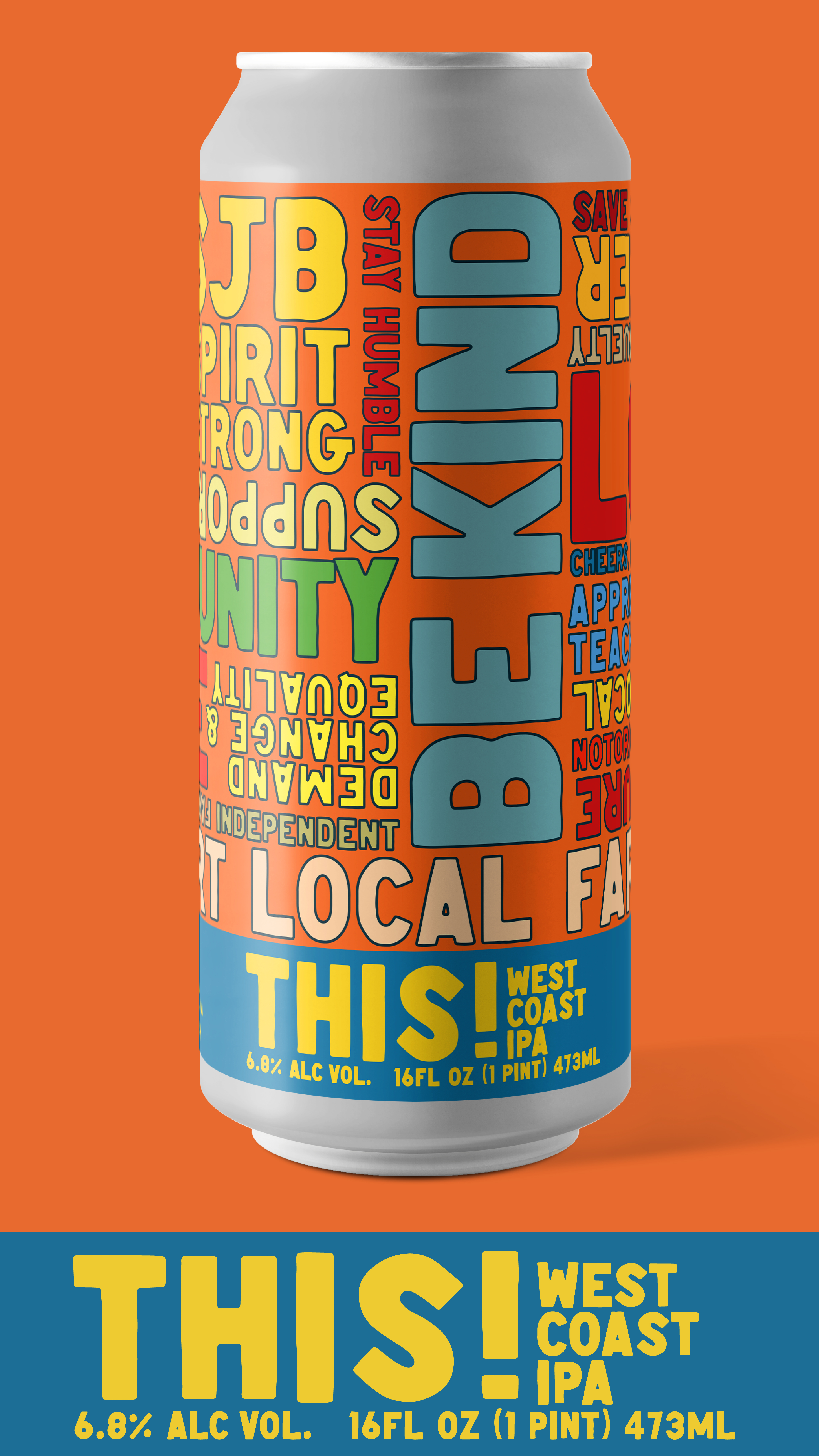 THIS! West Coast IPA, Label, process image 4 of 10