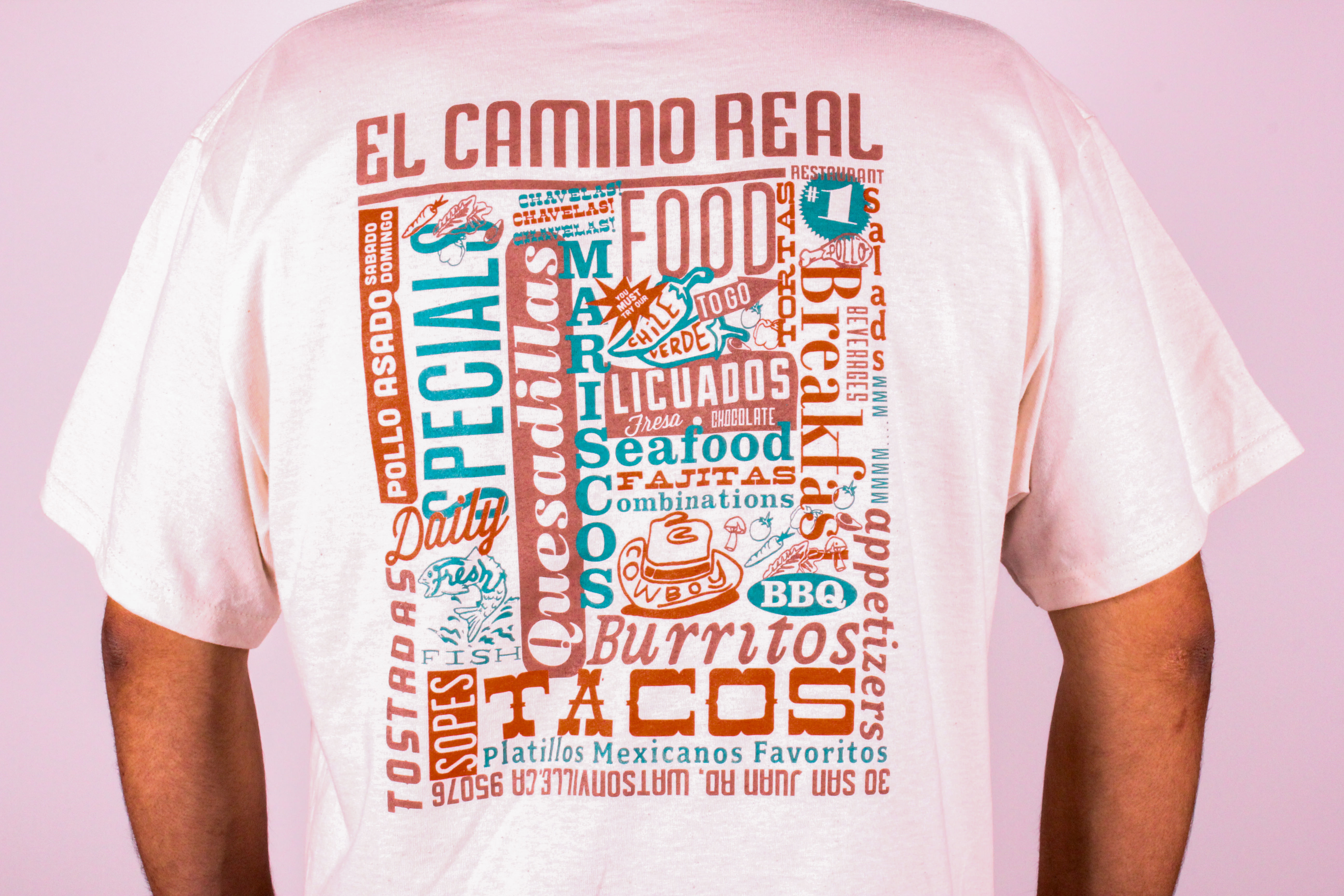 El Camino Real Restaurant / Cowboy T-Shirt, process image 7 of 12