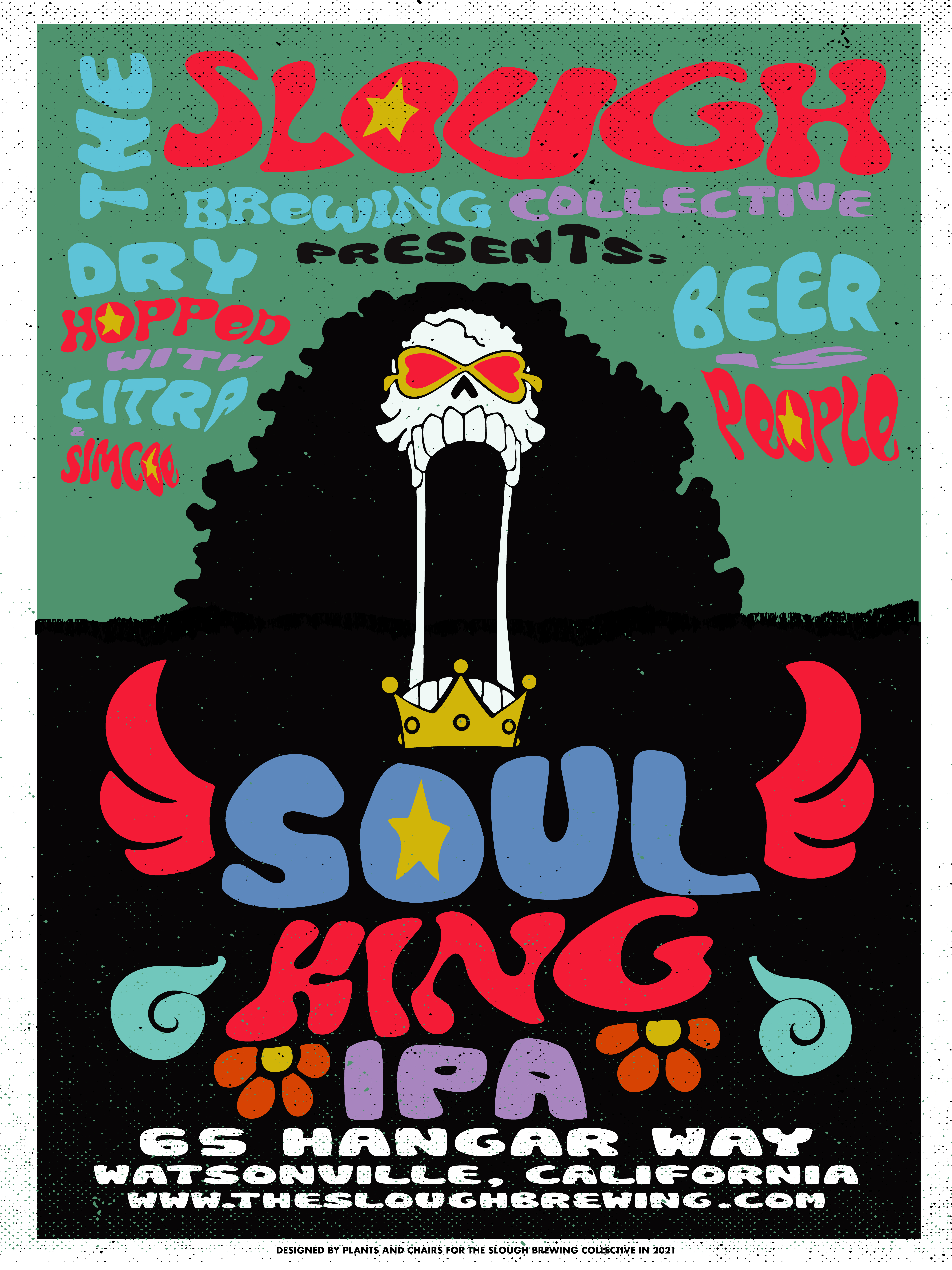 Soul King IPA Label, The Slough Brewing Collective, process image 13 of 13
