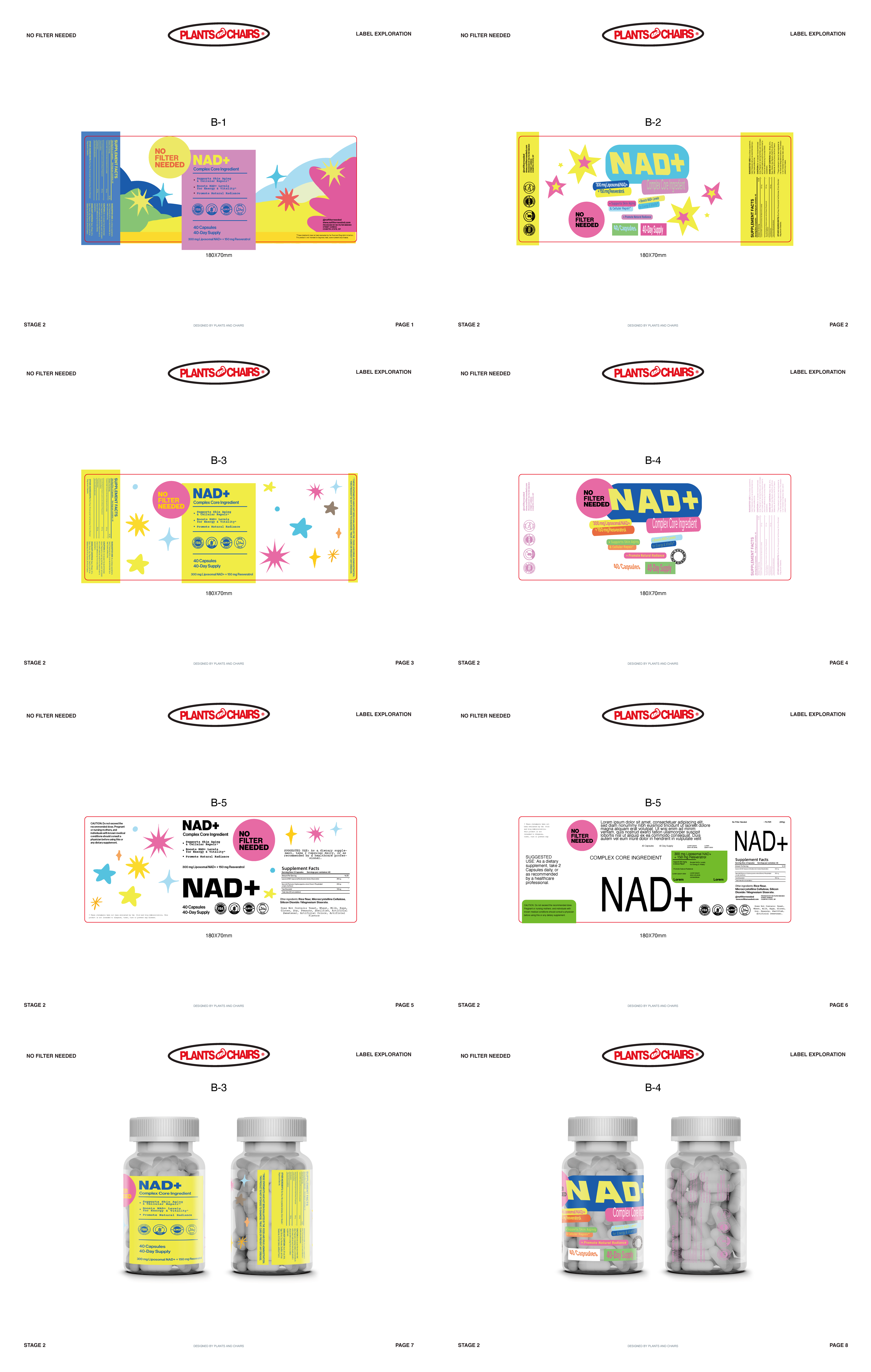 No Filter Needed | NAD+ Supplement Label Design, process image 1 of 7