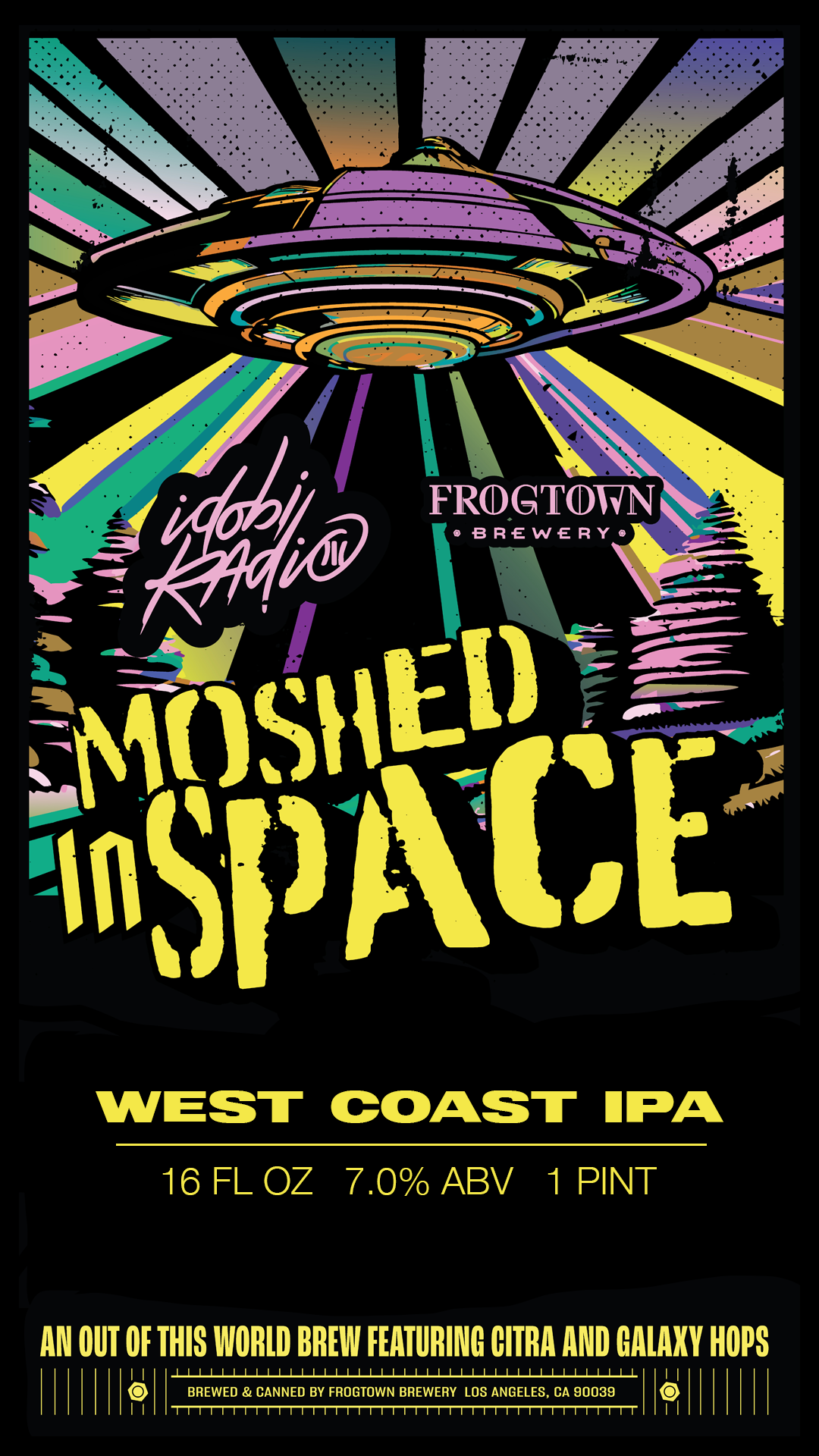 Moshed In Space | Frog Town Brewery X Idobi Radio Label, process image 6 of 9