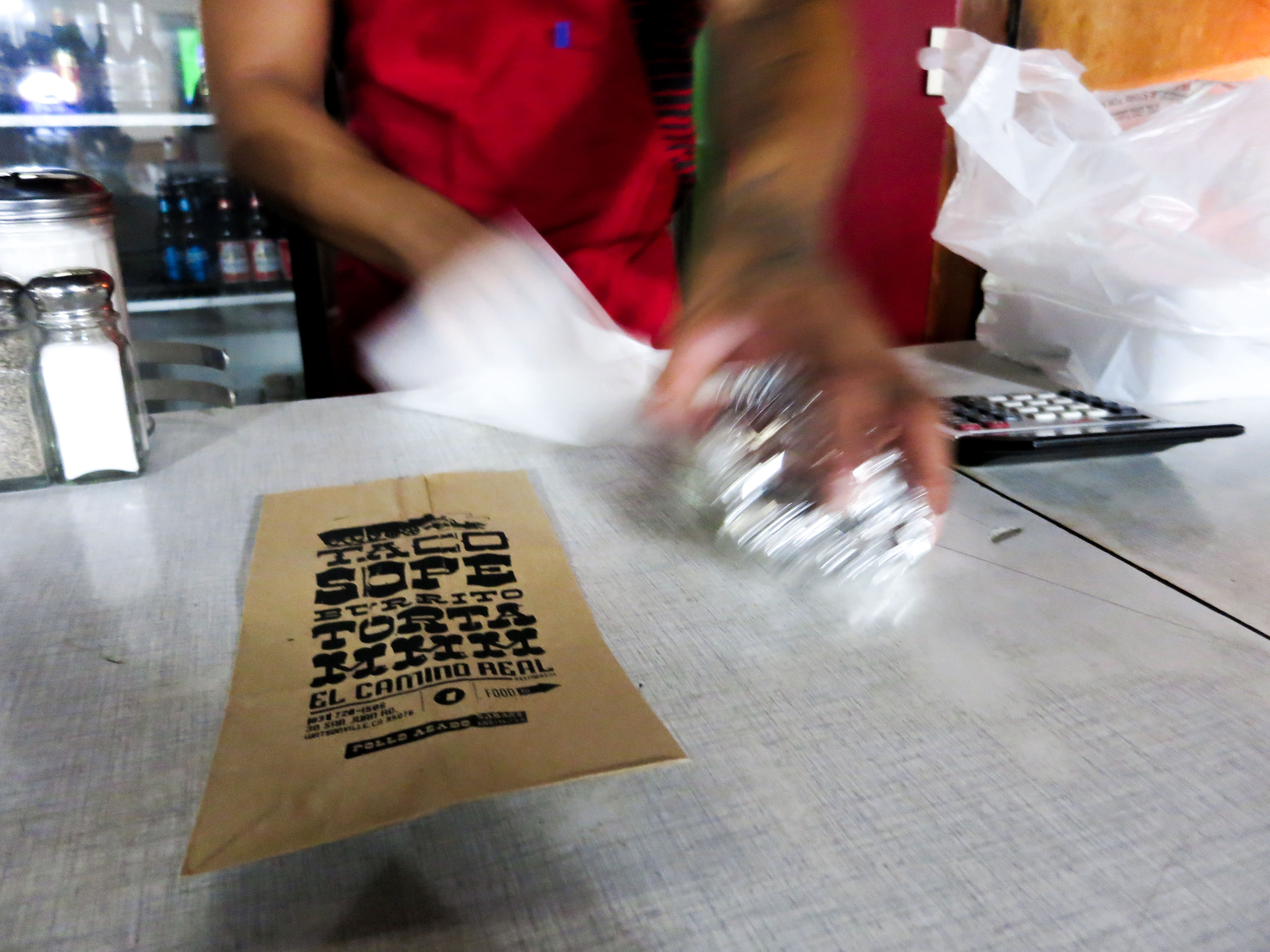 El Camino Real Restaurant / To-Go Paper Bags, process image 4 of 8
