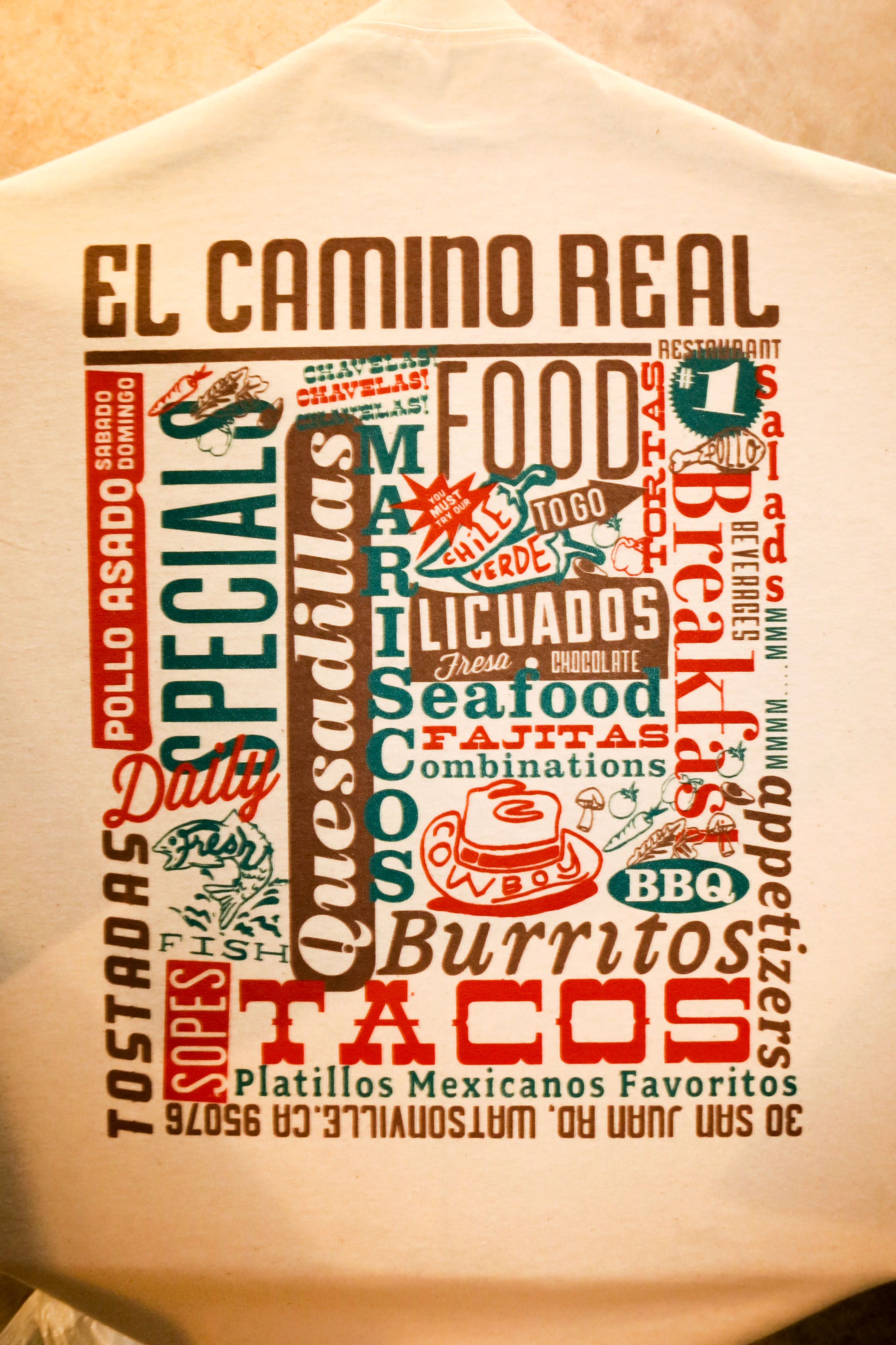 El Camino Real Restaurant / Cowboy T-Shirt, process image 10 of 12
