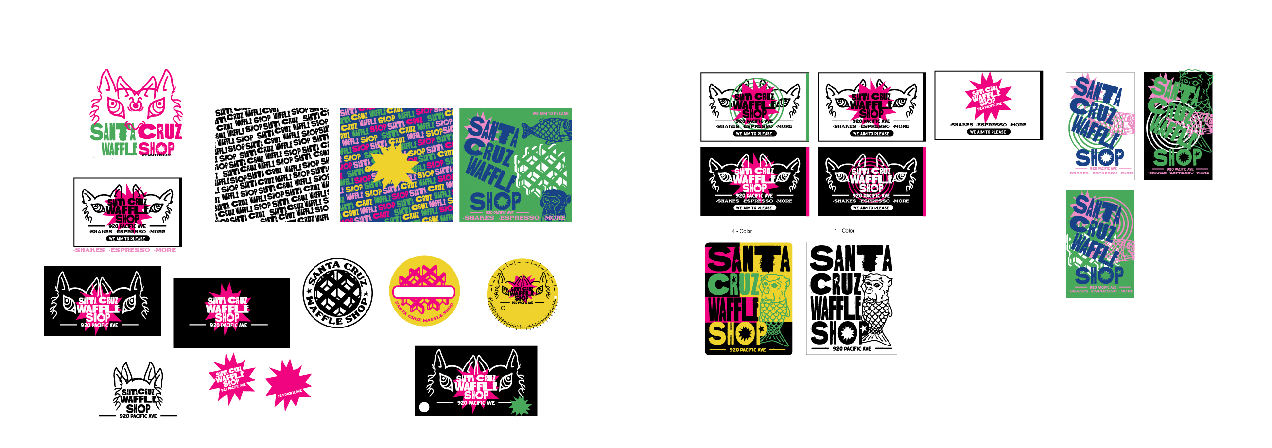 Santa Cruz Waffle Shop, Brand Identity, process image 1 of 35