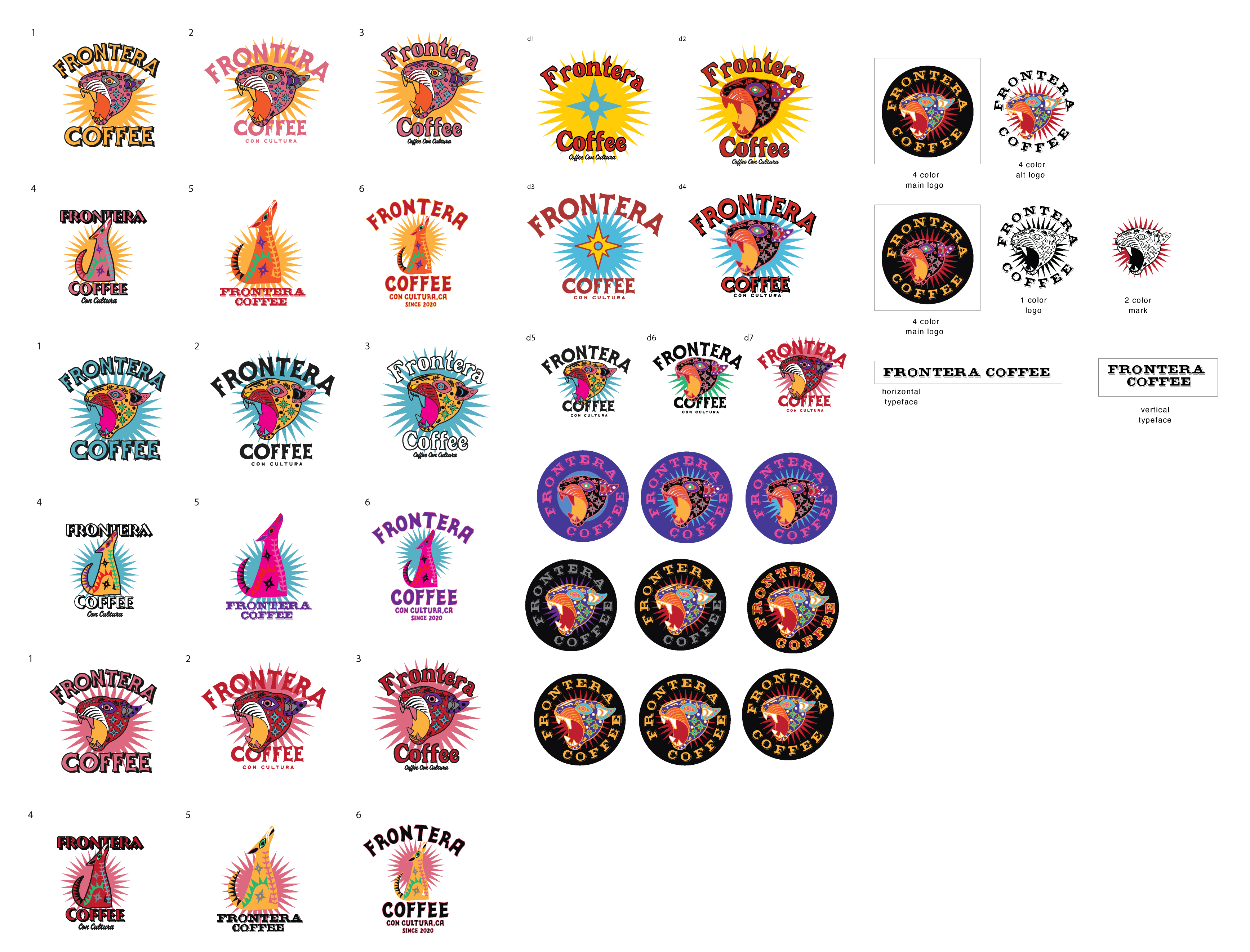 Frontera Coffee, Packaging and Identity, process image 2 of 41