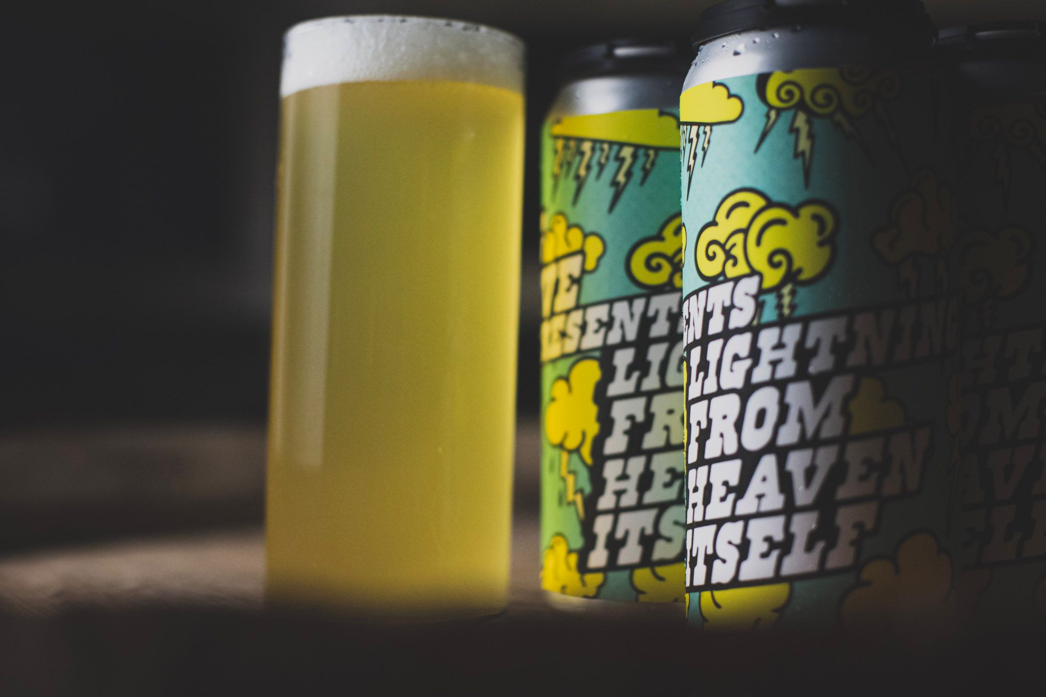 Lightning From Heaven Itself Hoppy Rice Lager, Label, process image 4 of 4