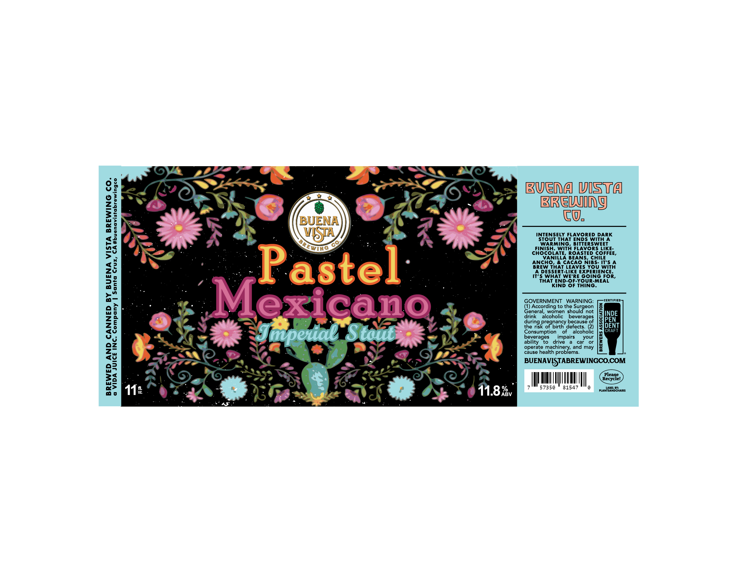 Pastel Mexicano, 11oz Label, process image 2 of 3