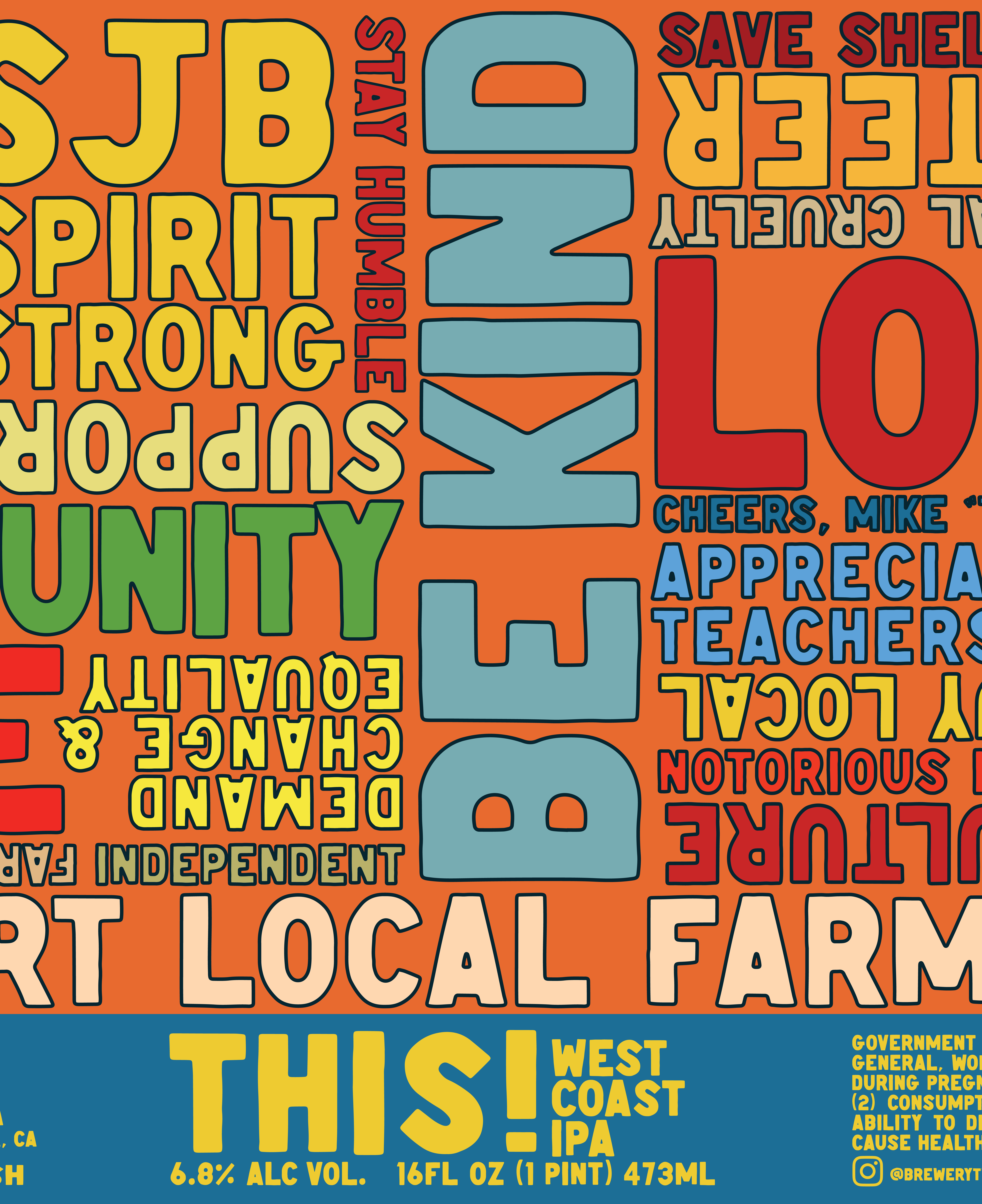 THIS! West Coast IPA, Label, process image 3 of 10