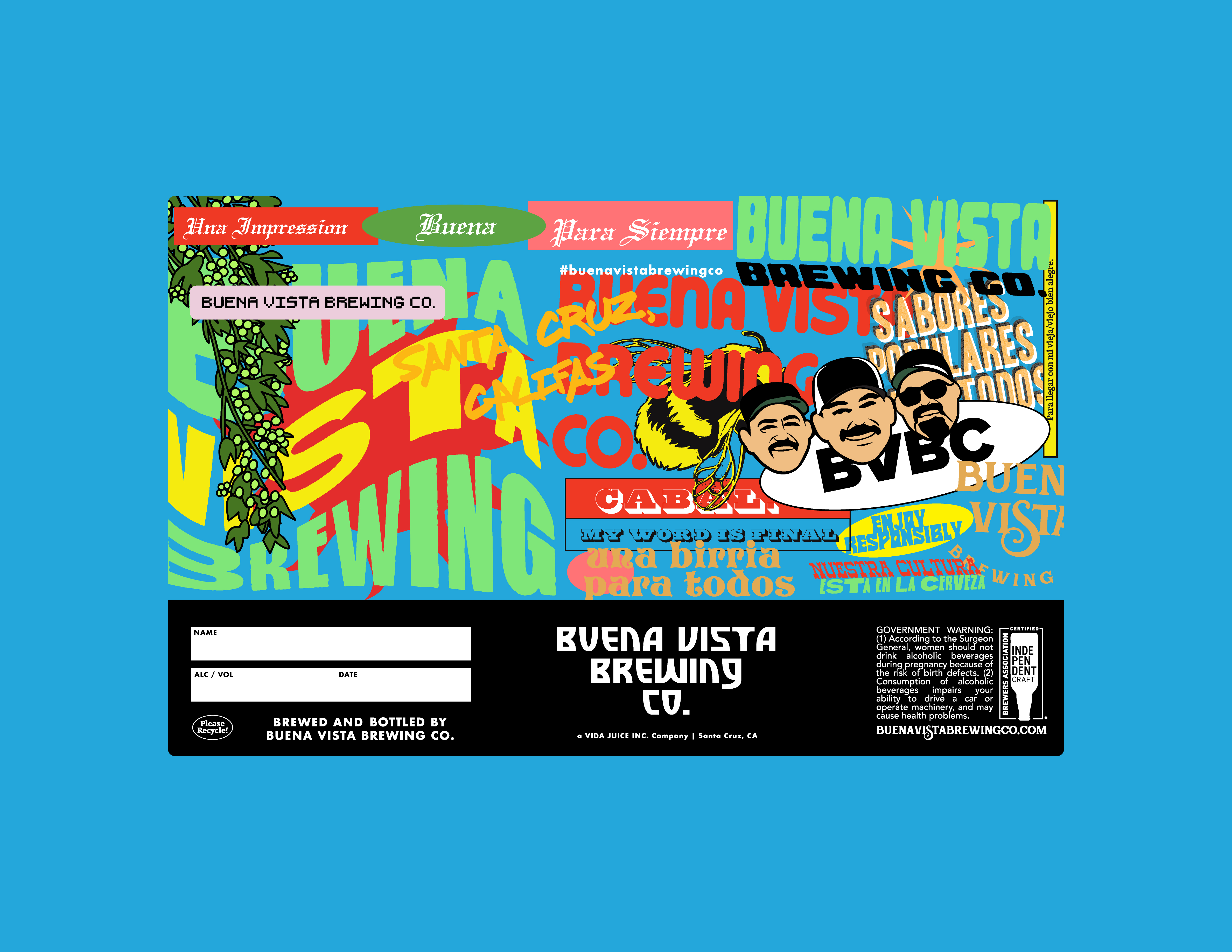 Buena Vista Brewing Co., Universal Label, hero image