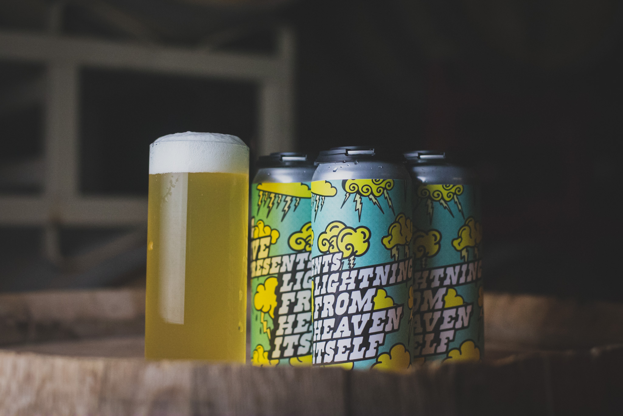 Lightning From Heaven Itself Hoppy Rice Lager, Label, process image 3 of 4