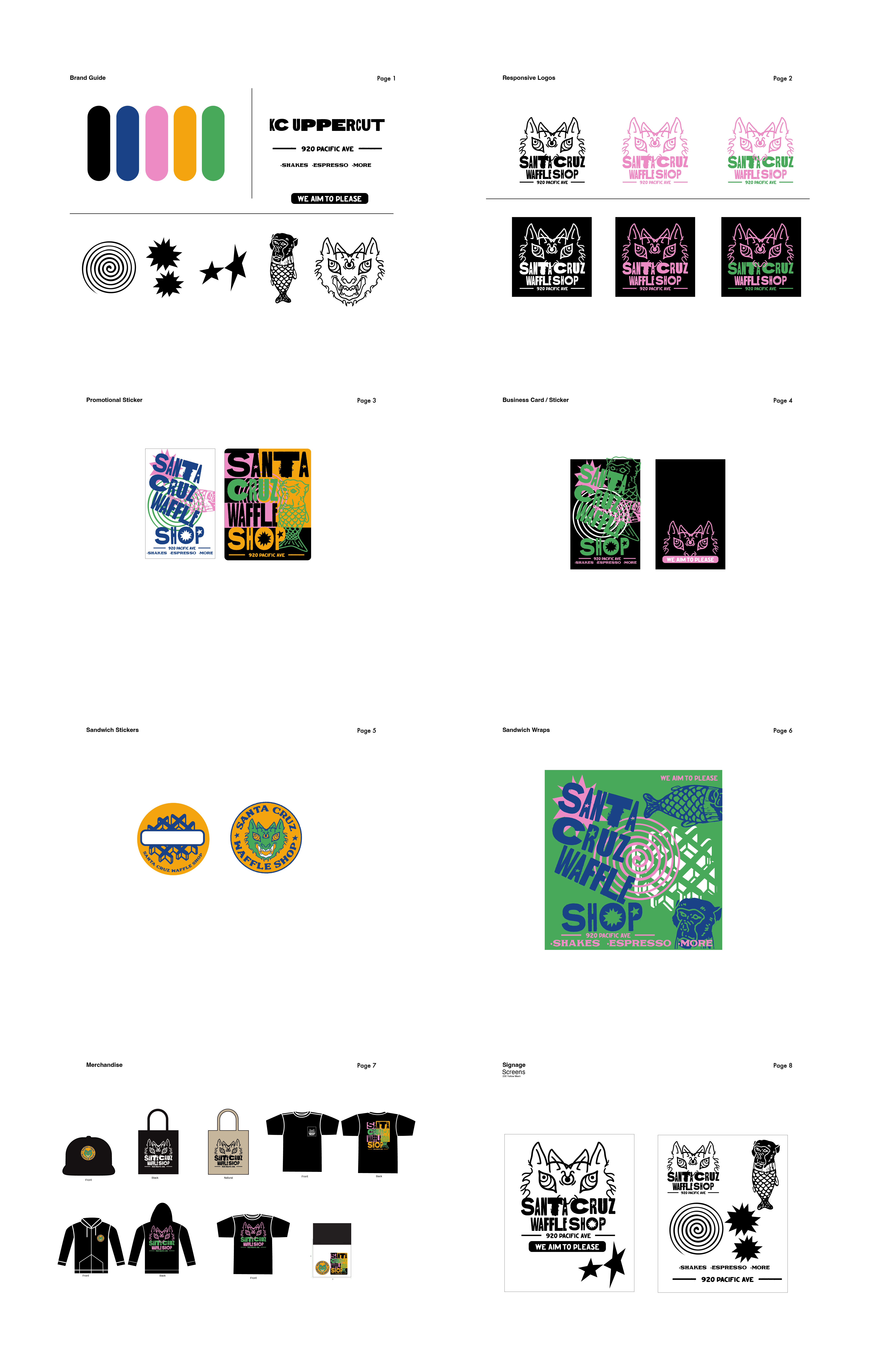 Santa Cruz Waffle Shop, Brand Identity, process image 3 of 35
