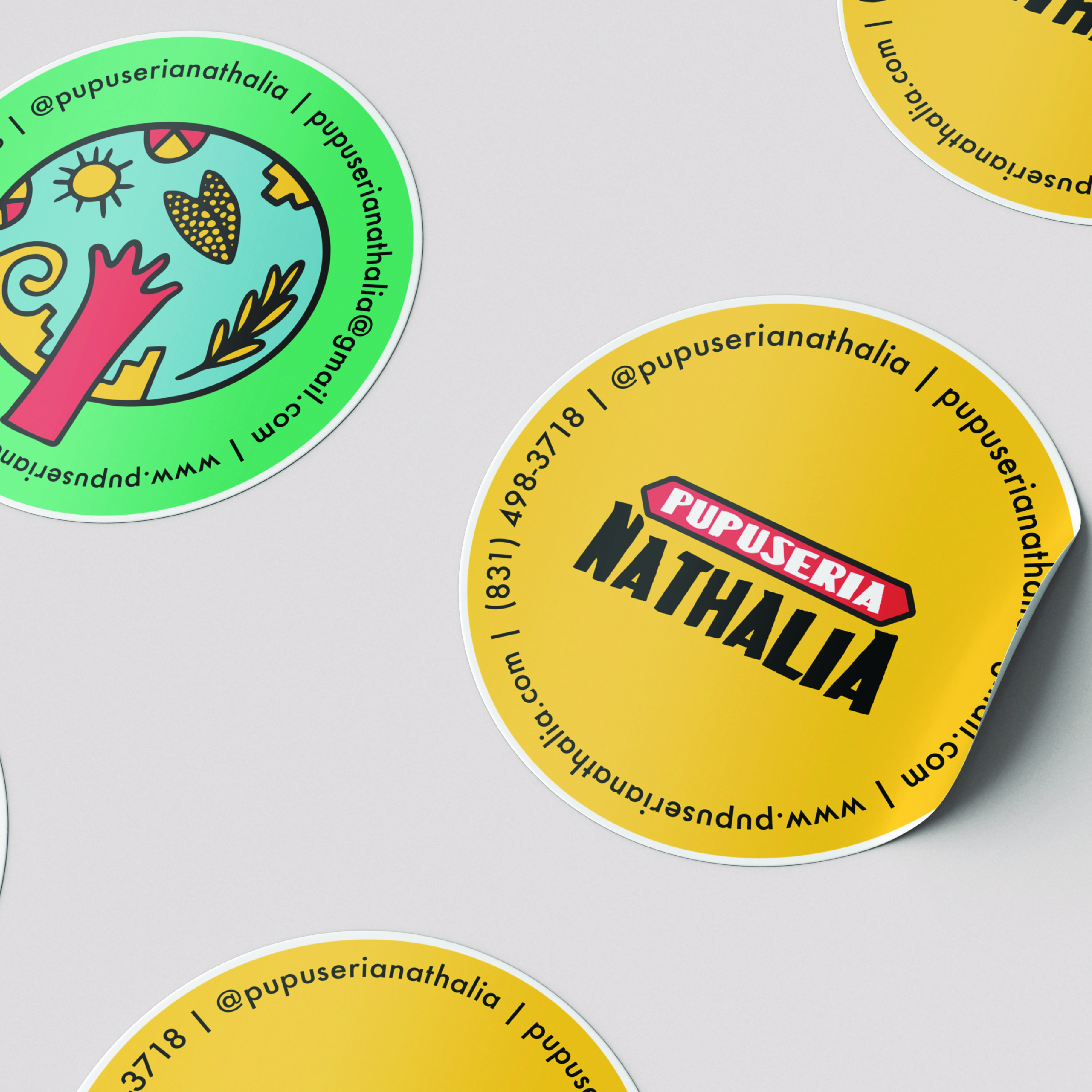 Pupuseria Nathalia | Logo Design, process image 5 of 6