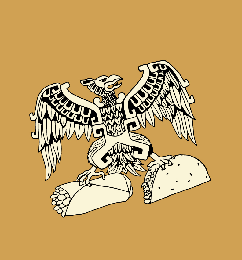 El Azteca Restaurant Logo, process image 2 of 10