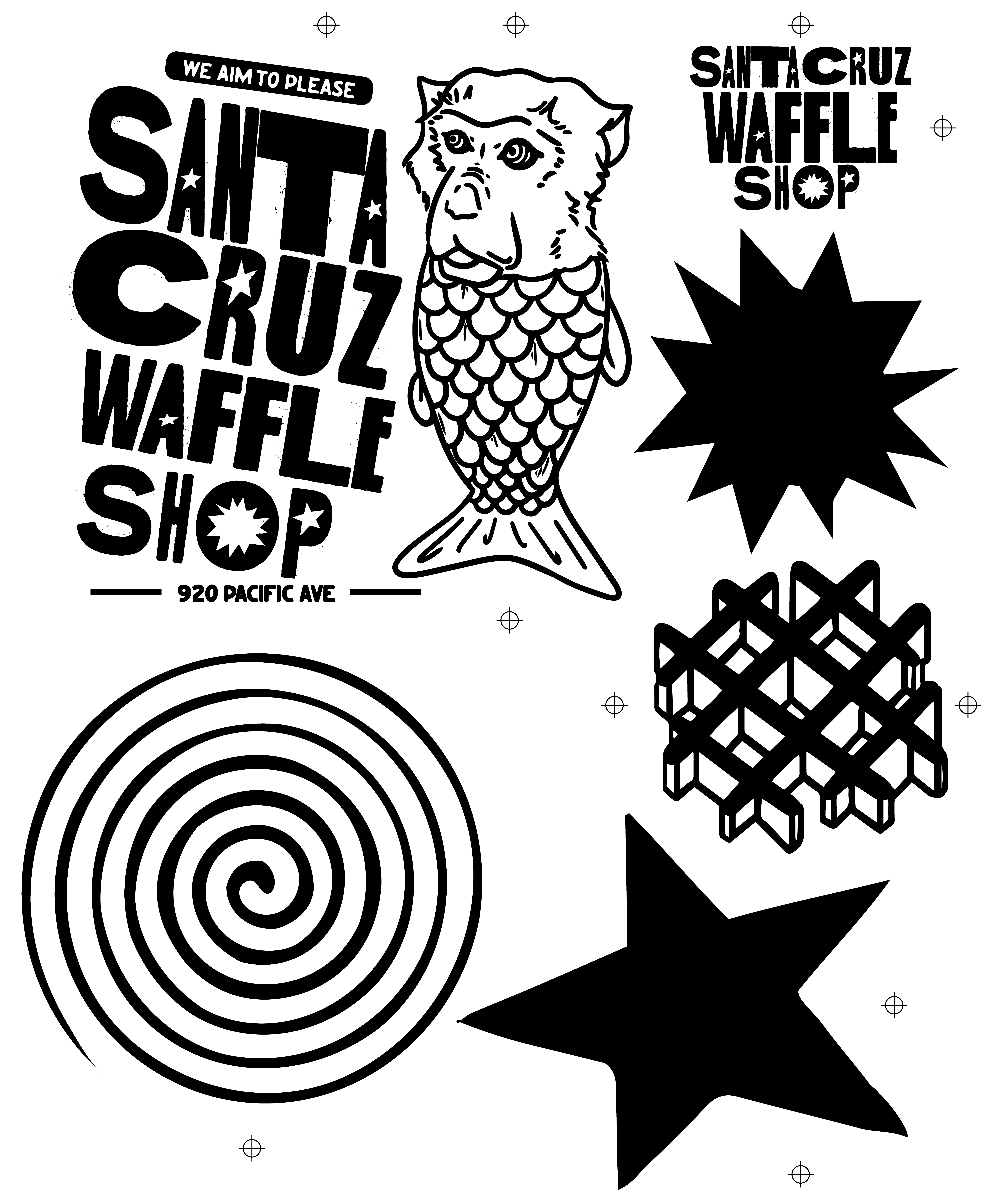 Santa Cruz Waffle Shop, Brand Identity, process image 10 of 35