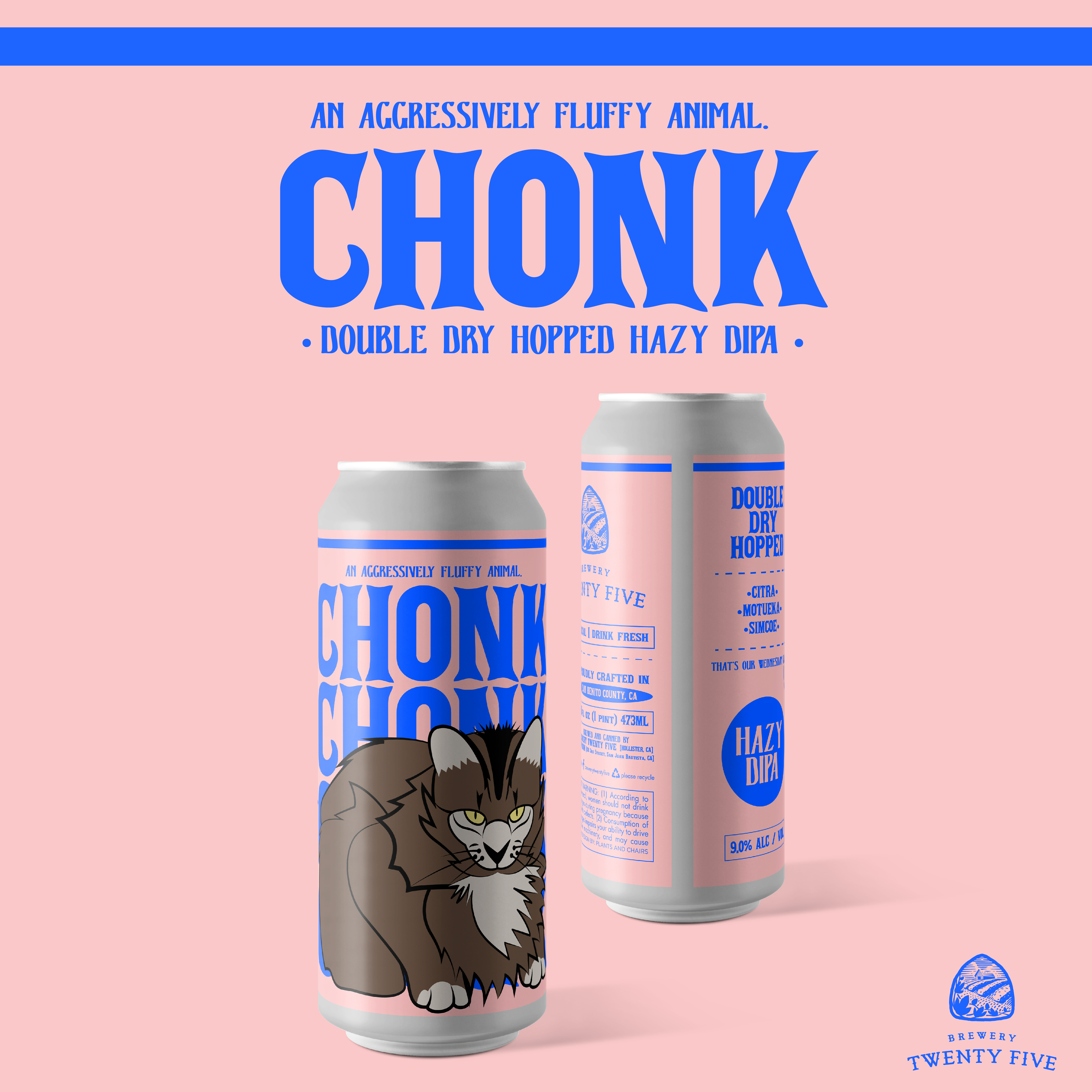 Brewery Twenty Five - Chonk Hazy DIPA Label - 6