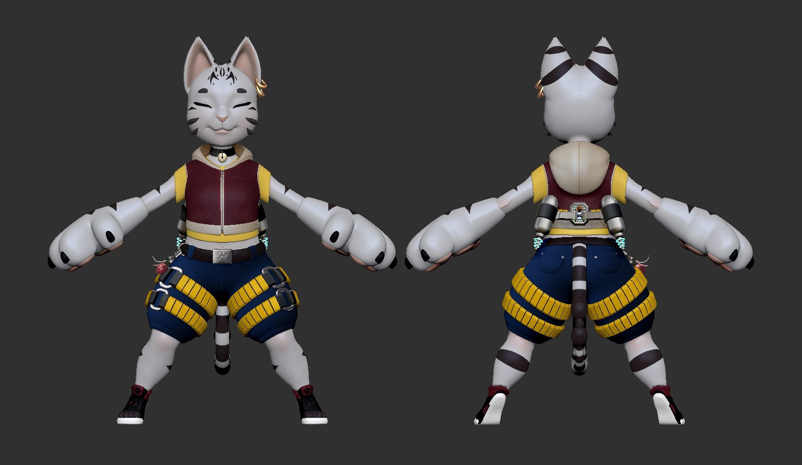 3d Model A-Pose