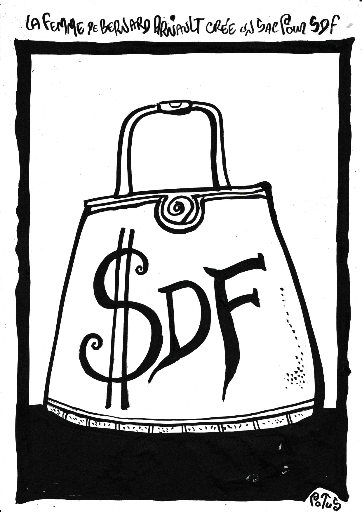 La femme de Bernard Arnault crée un sac pour SDF