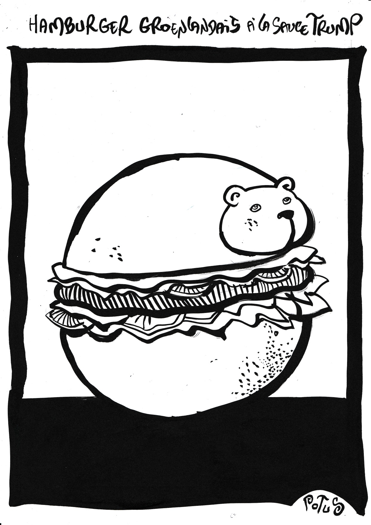 Hamburger Groenlandais à la sauce Trump