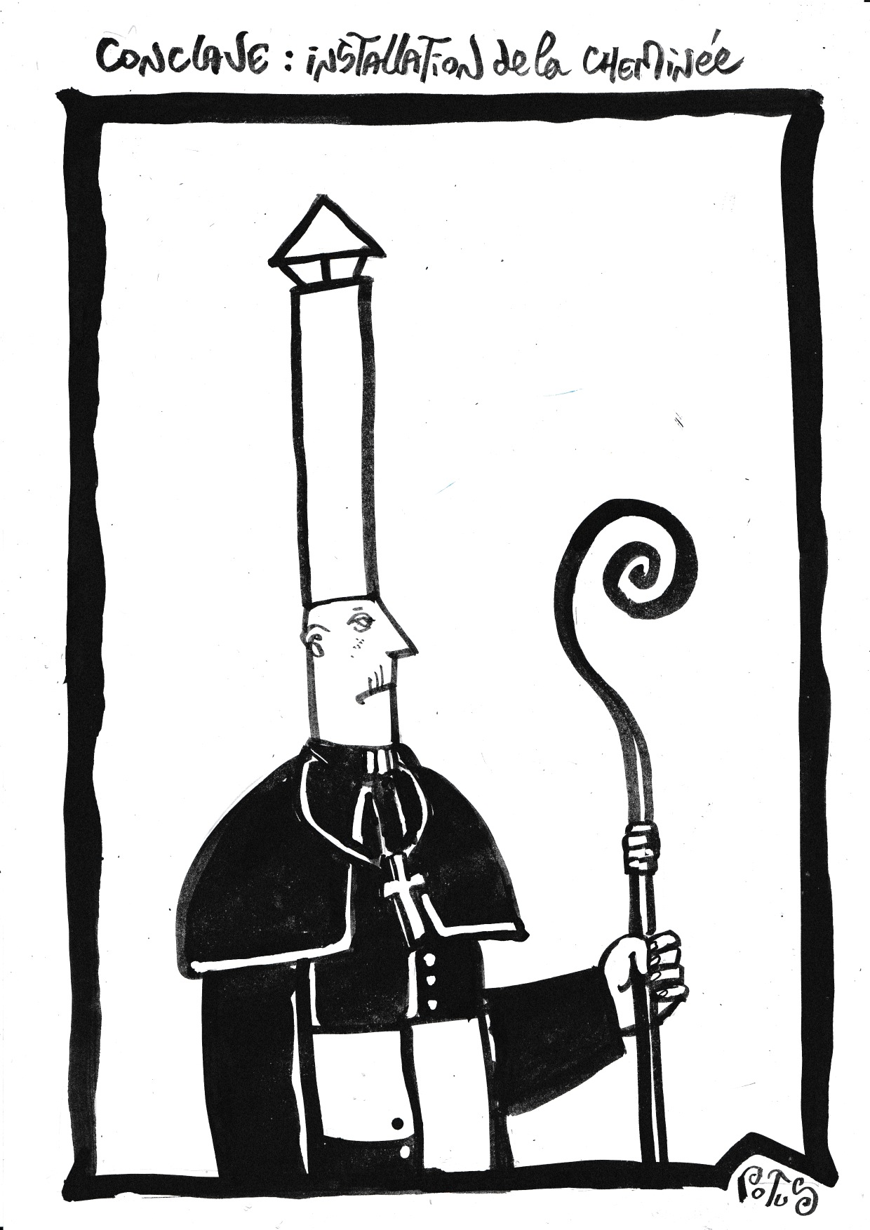 Conclave : Installation de la cheminée