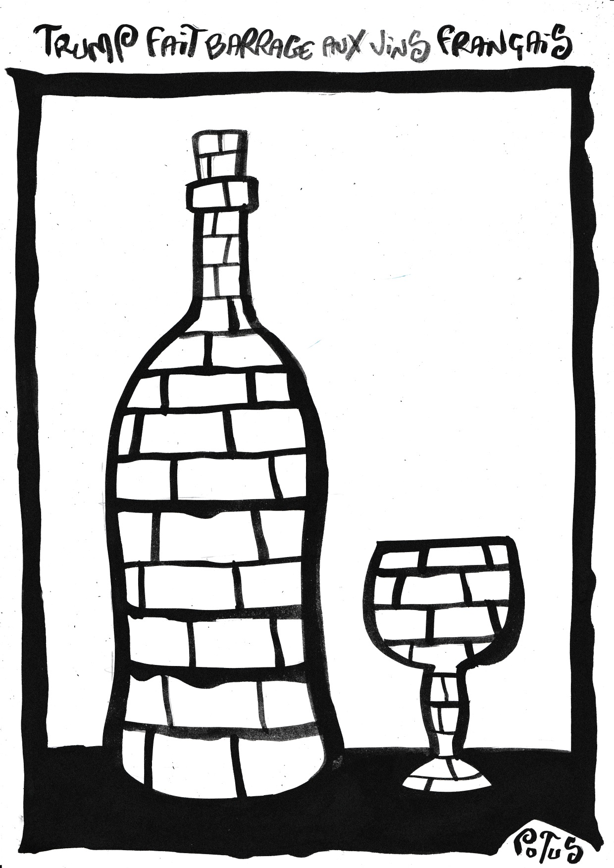 Trump fait barrage aux vins français