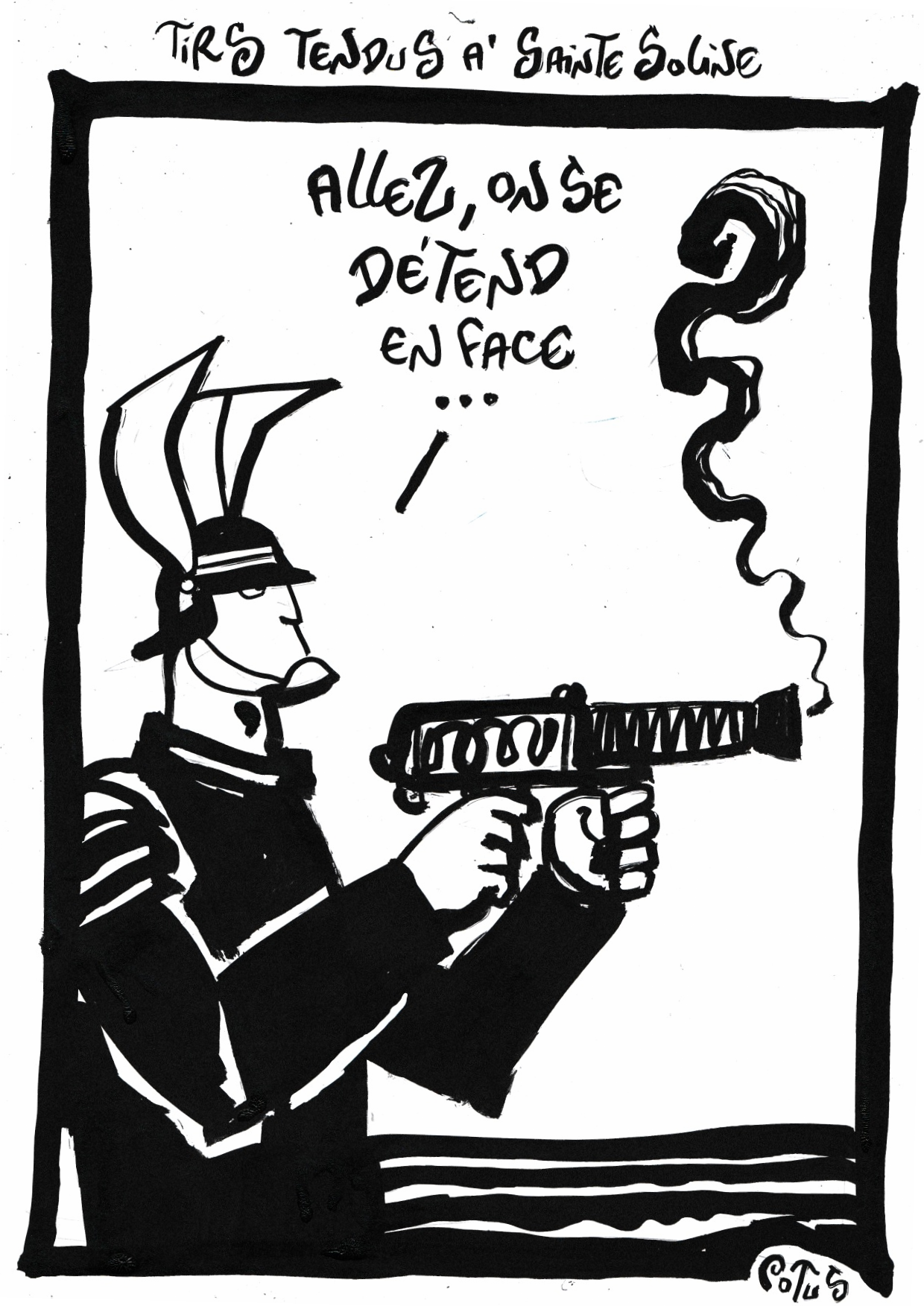 Tirs tendus à Sainte Soline