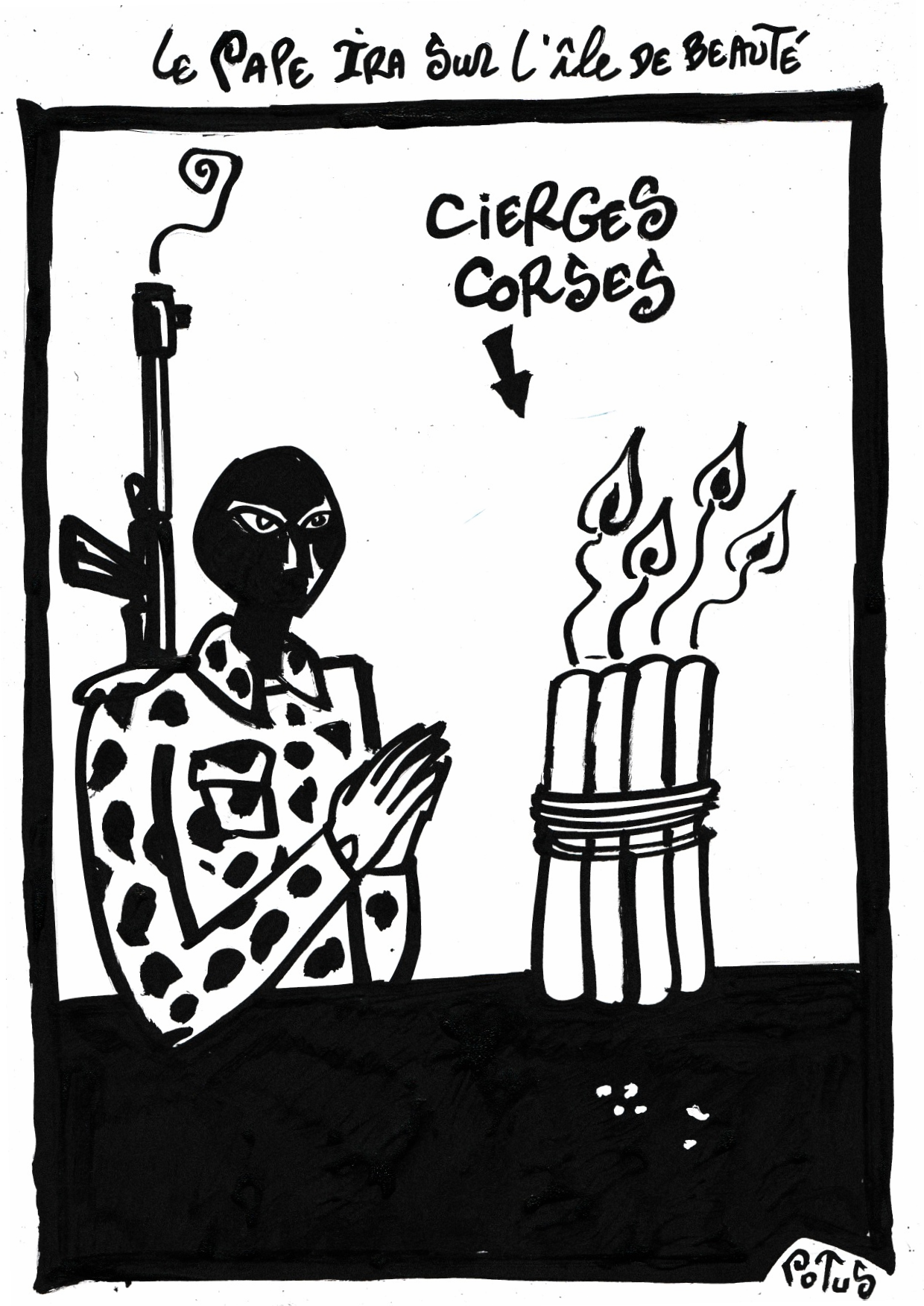 Le Pape ira sur l'île de beauté