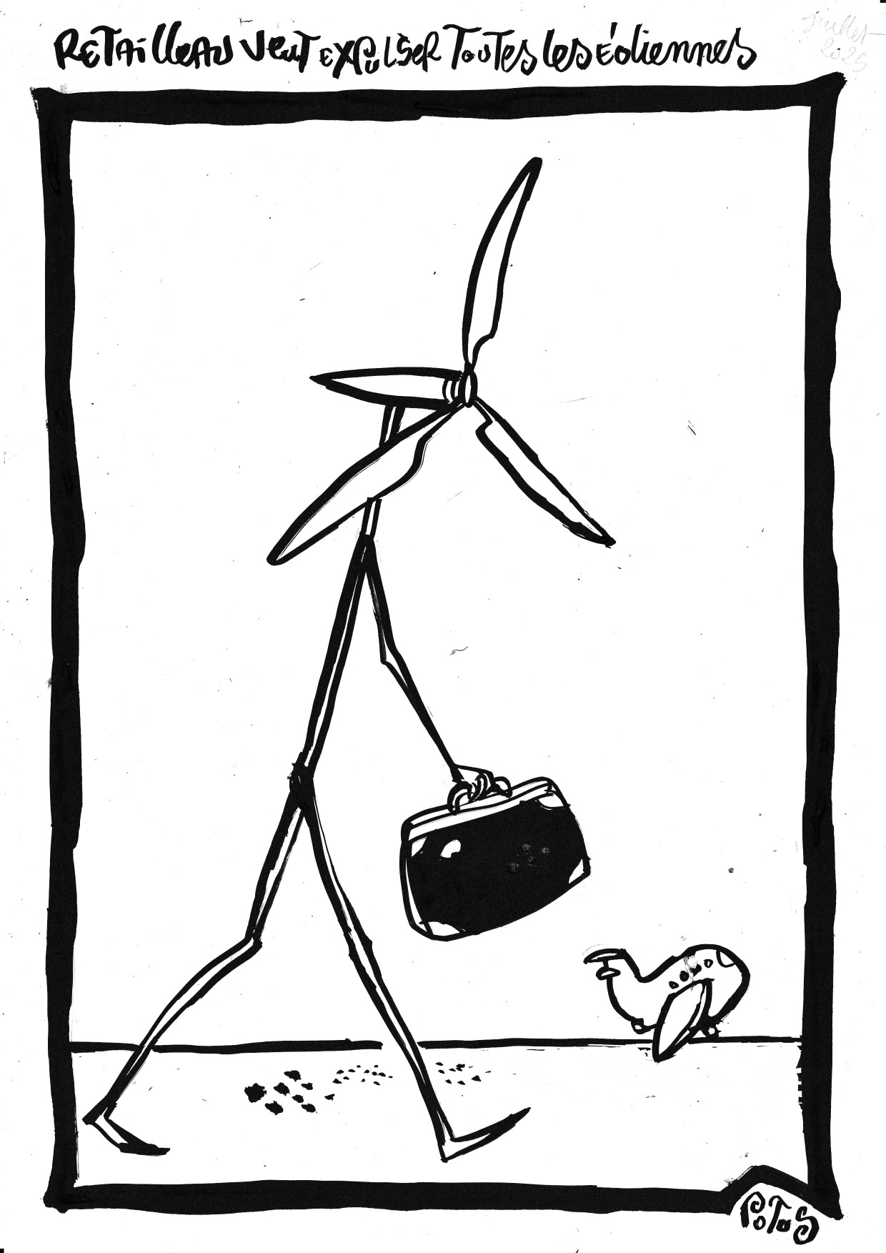 Retailleau veut expulser toutes les éoliennes