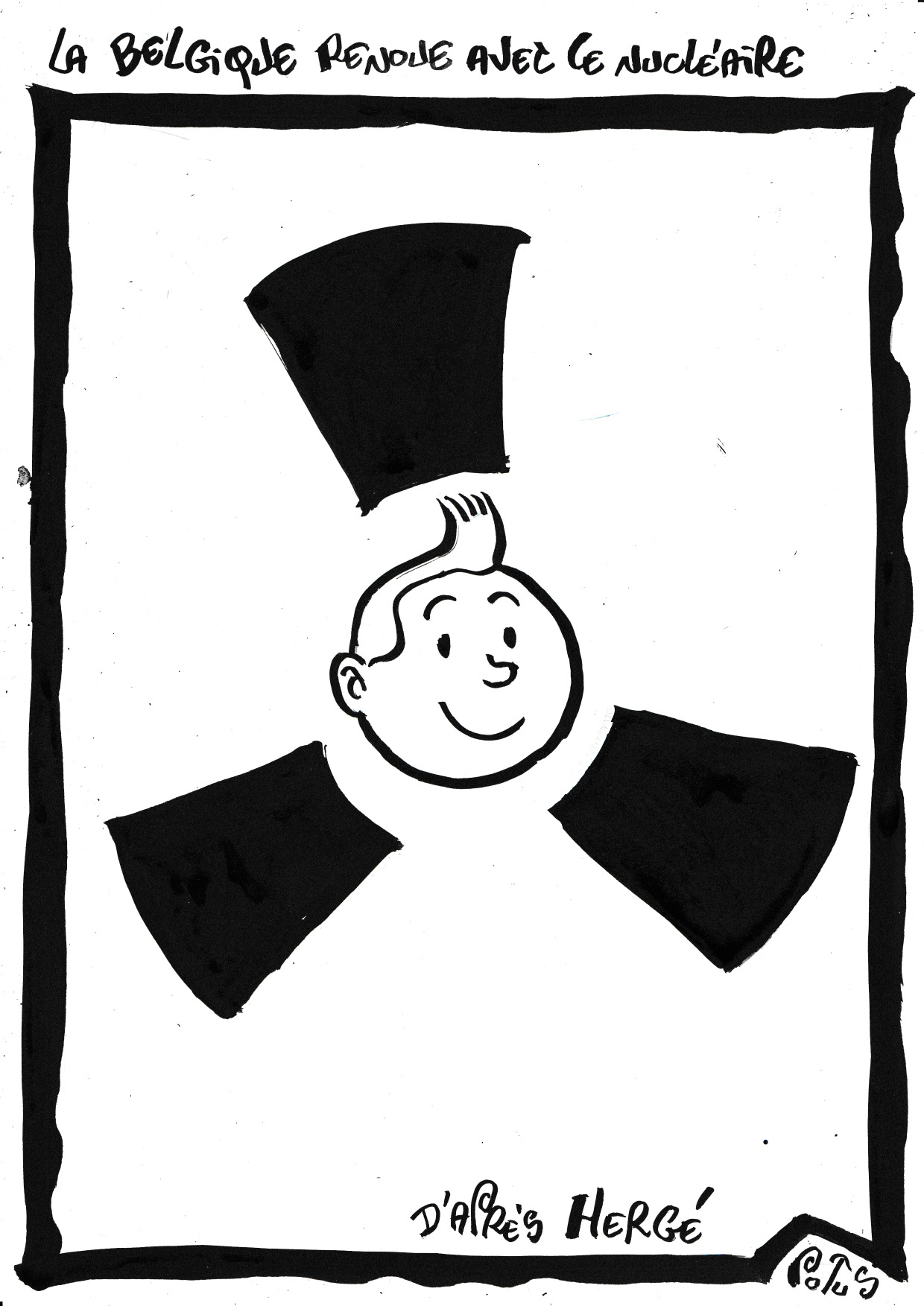 La Belgique renoue avec le nucléaire (d'après Hergé)