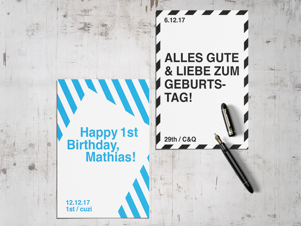 minimalistic birthday cards