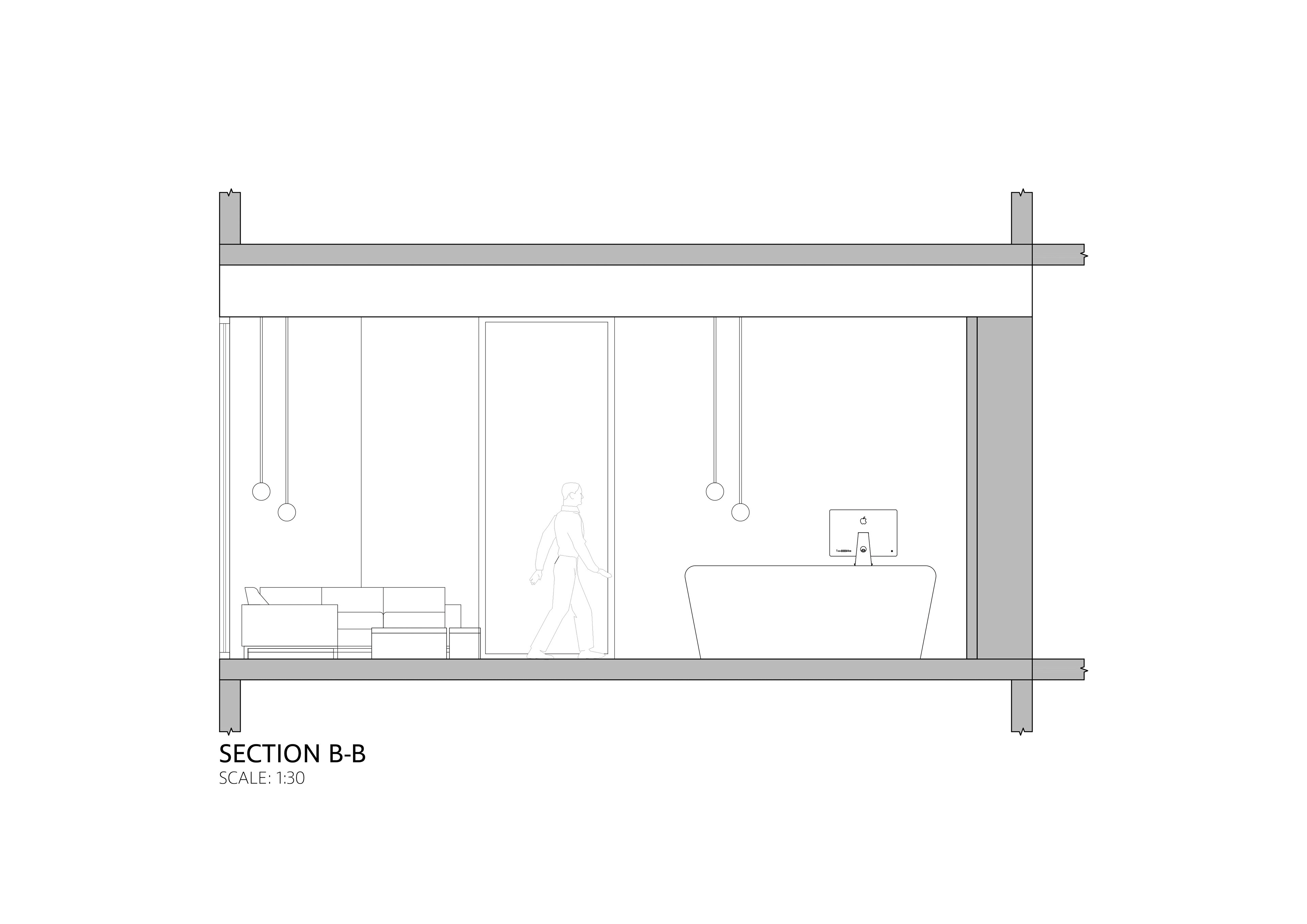 Section B-B (Lobby)