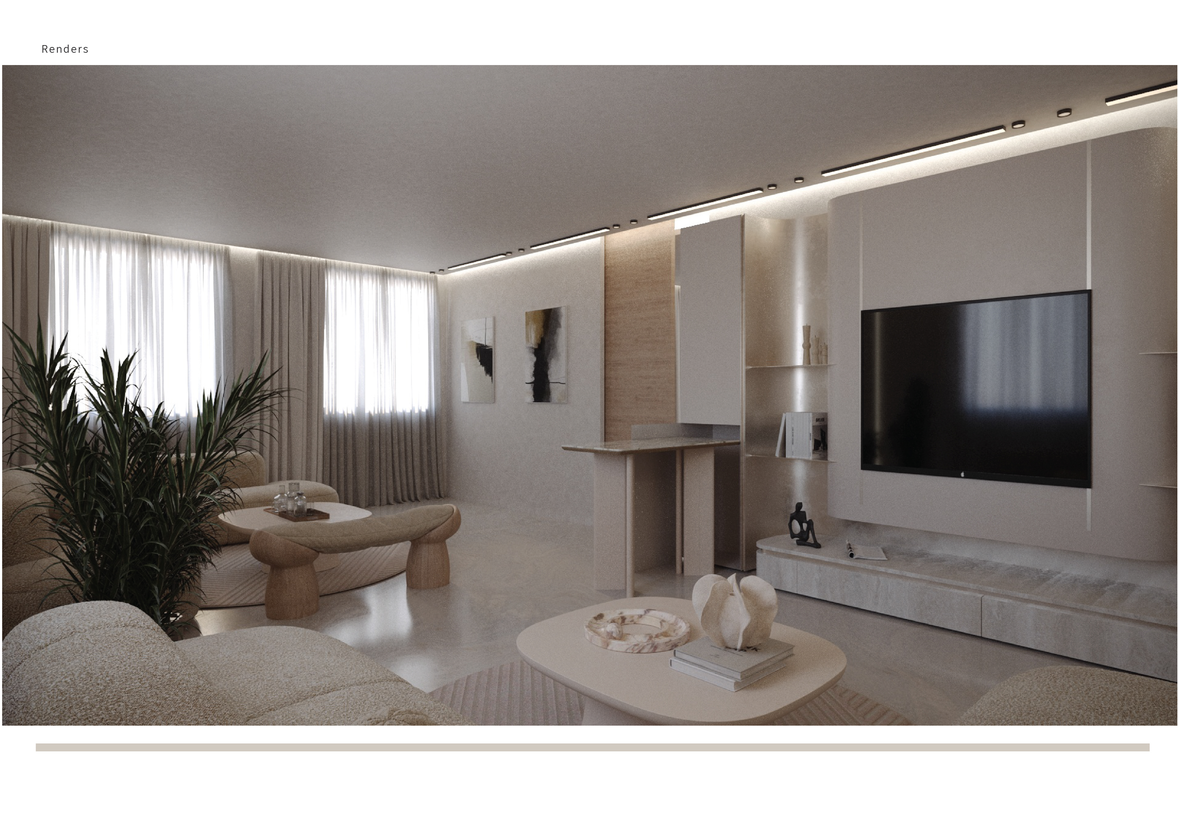 Big Living Room Render