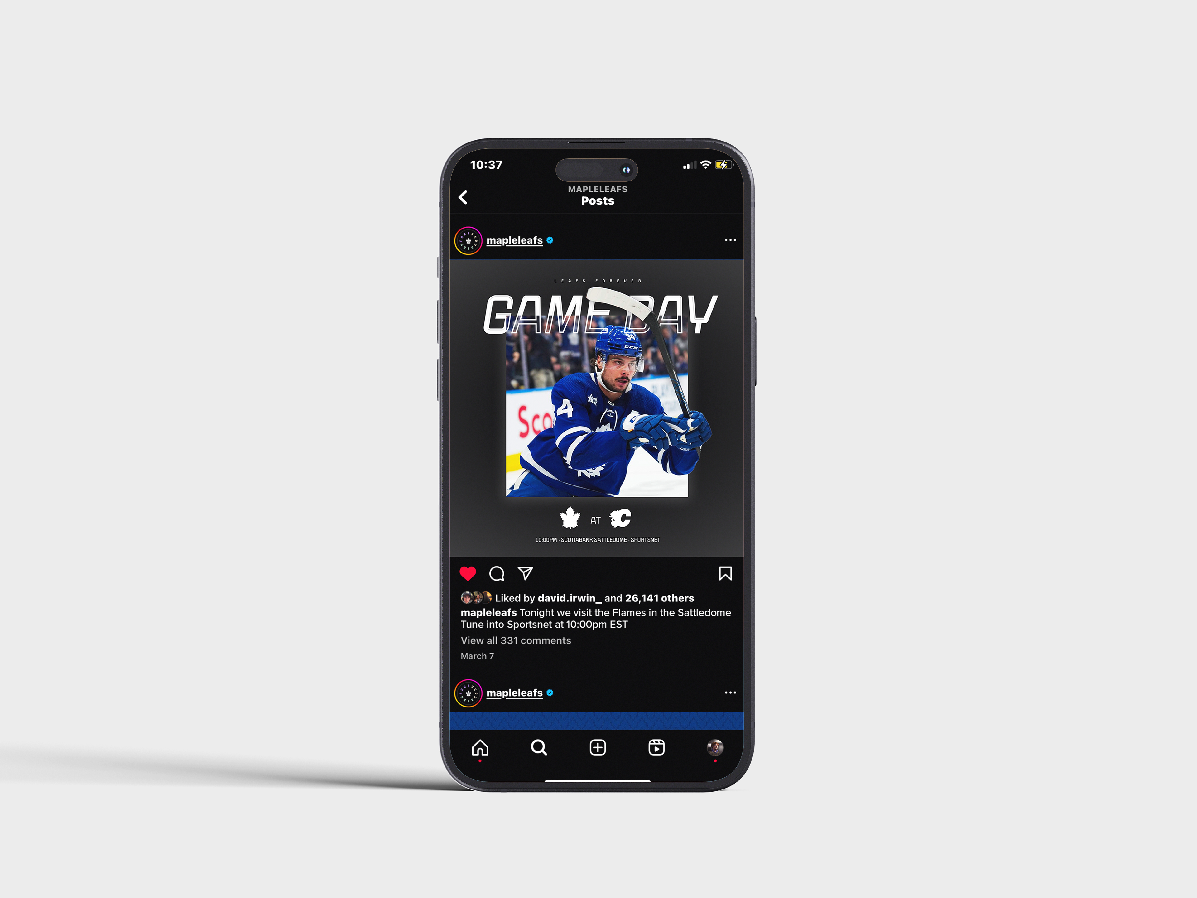 Toronto Maple Leafs gameday.