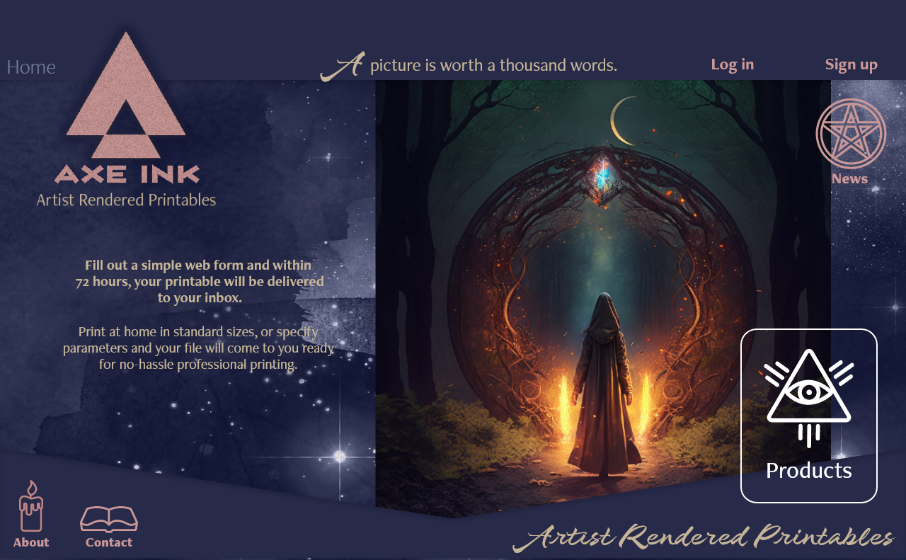 Axe Ink Desktop Home