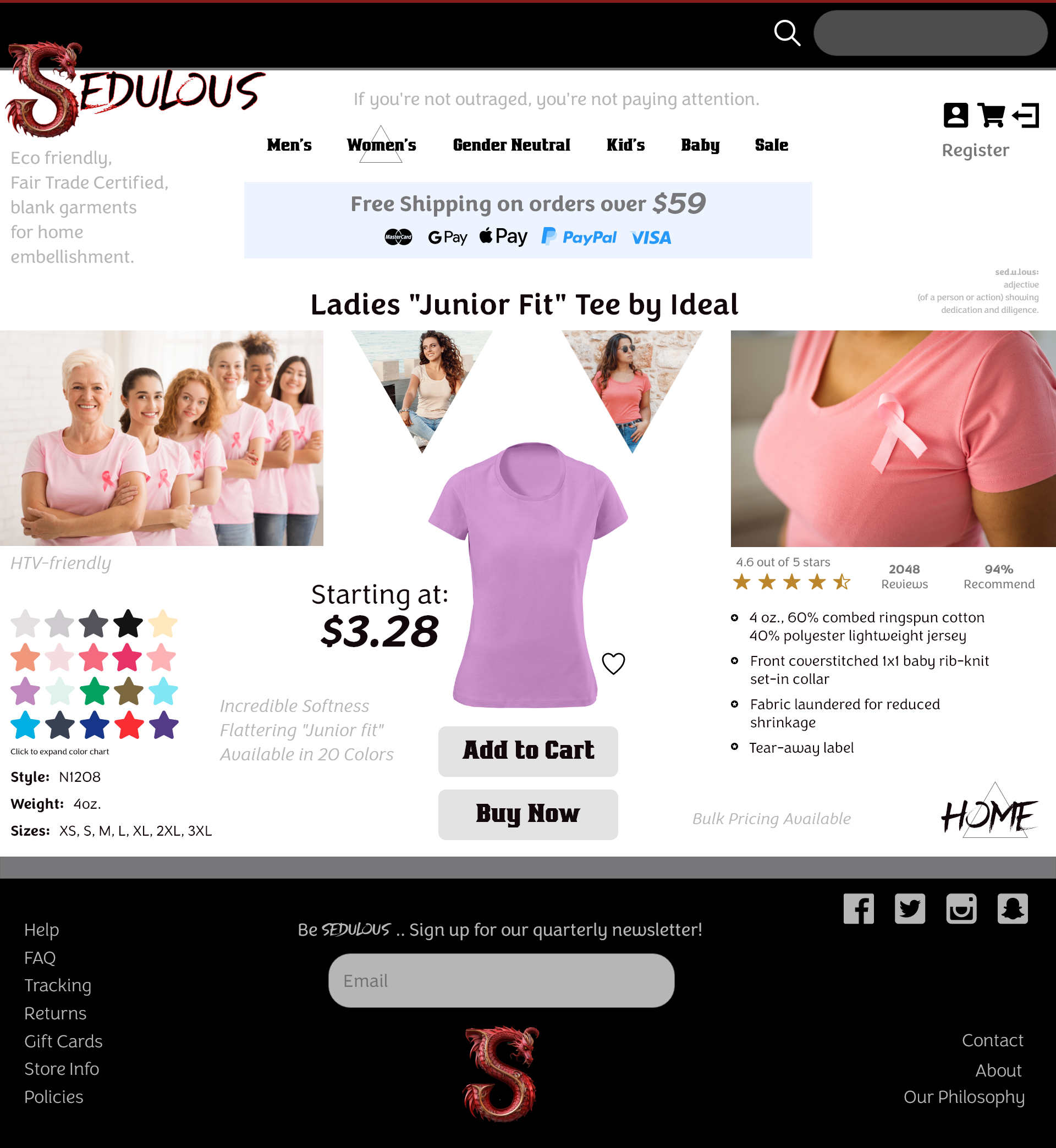Sedulous Single Item Page