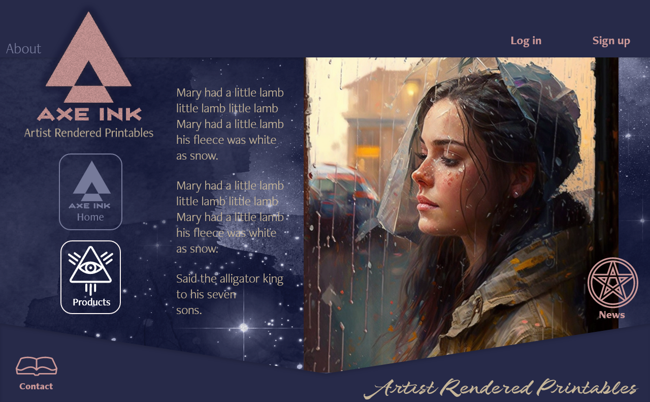 Axe Ink Desktop About