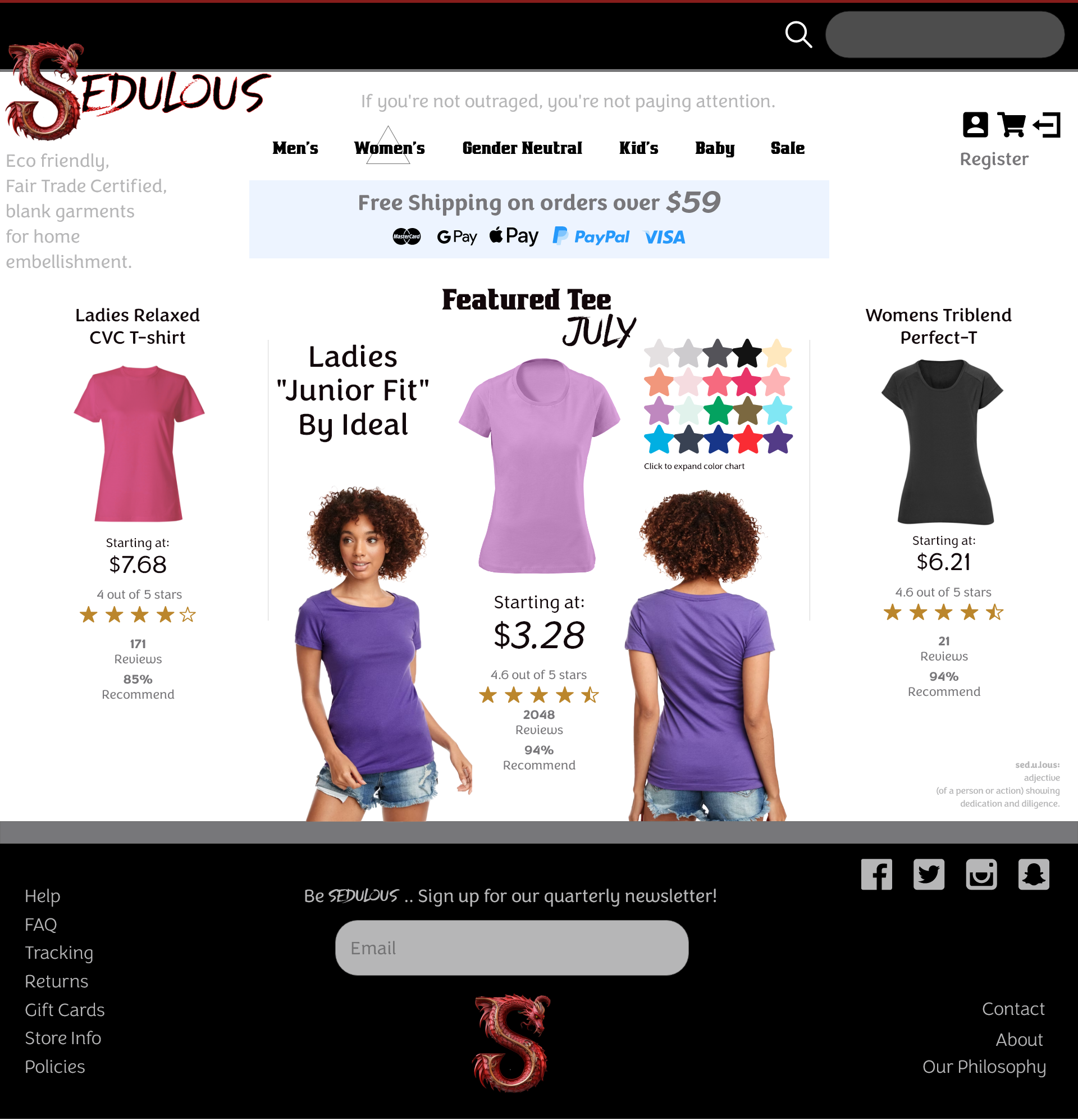 Sedulous T Landing Page