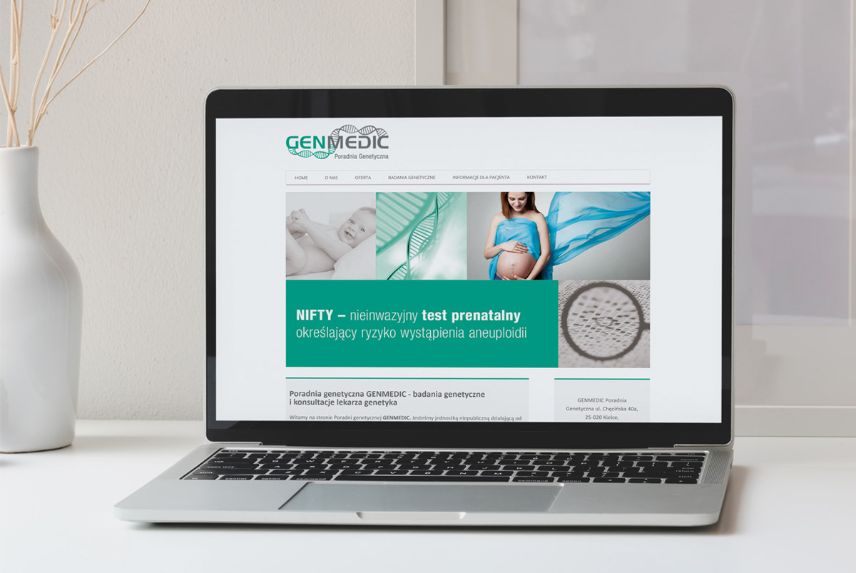 Webdesign of GENMEDIC