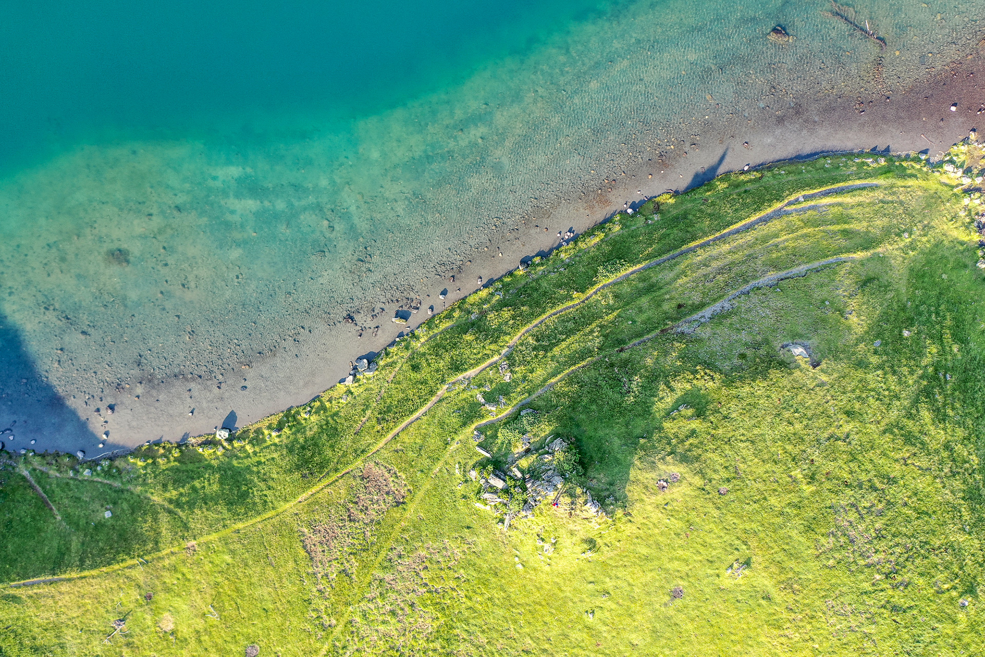 Drone au lac de Bareille