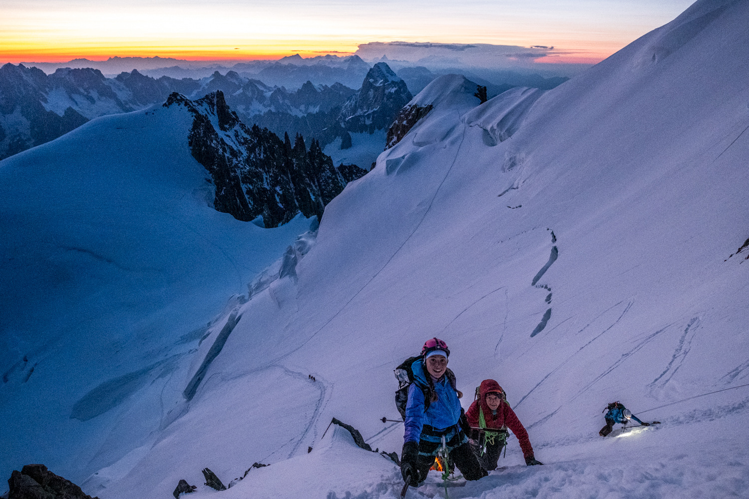 En montant vers la Mont Blanc