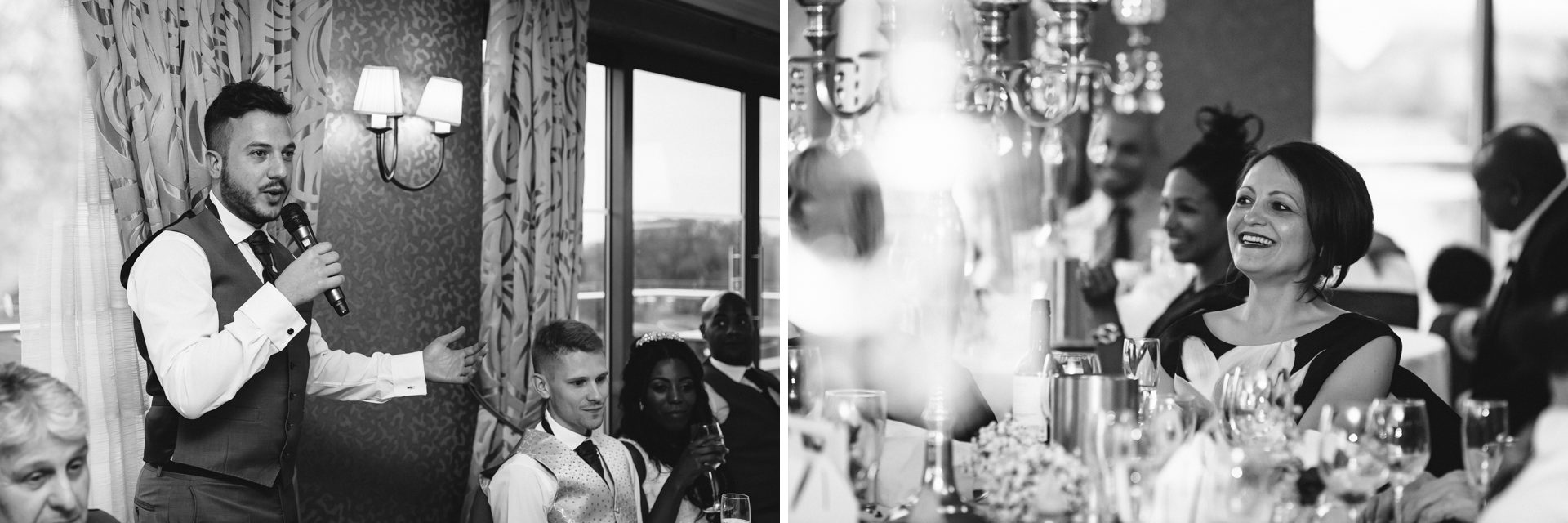 Natural documentary wedding photos at The Nottinghamshire Golf Club