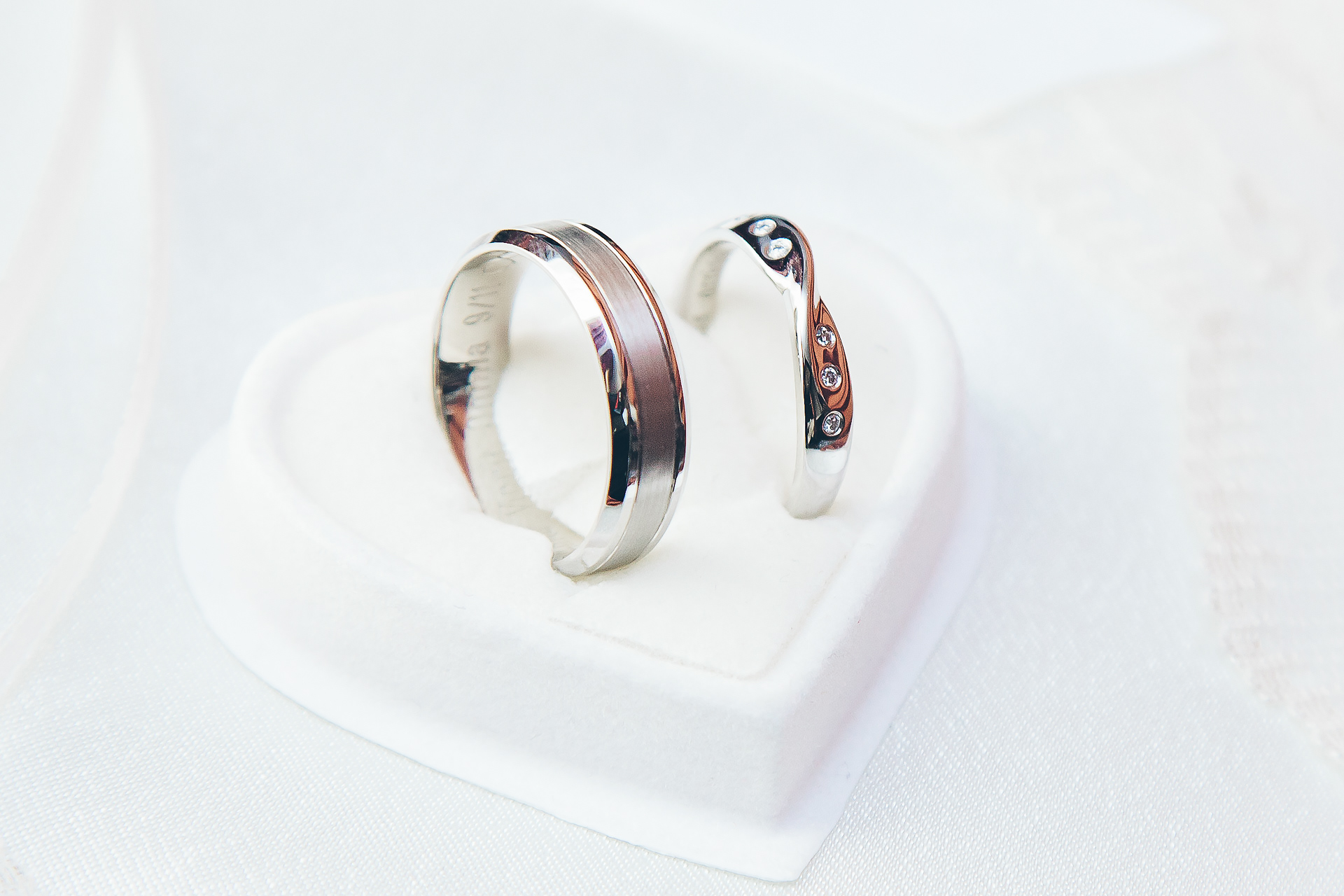 Wedding rings at a wedding in Harrogate