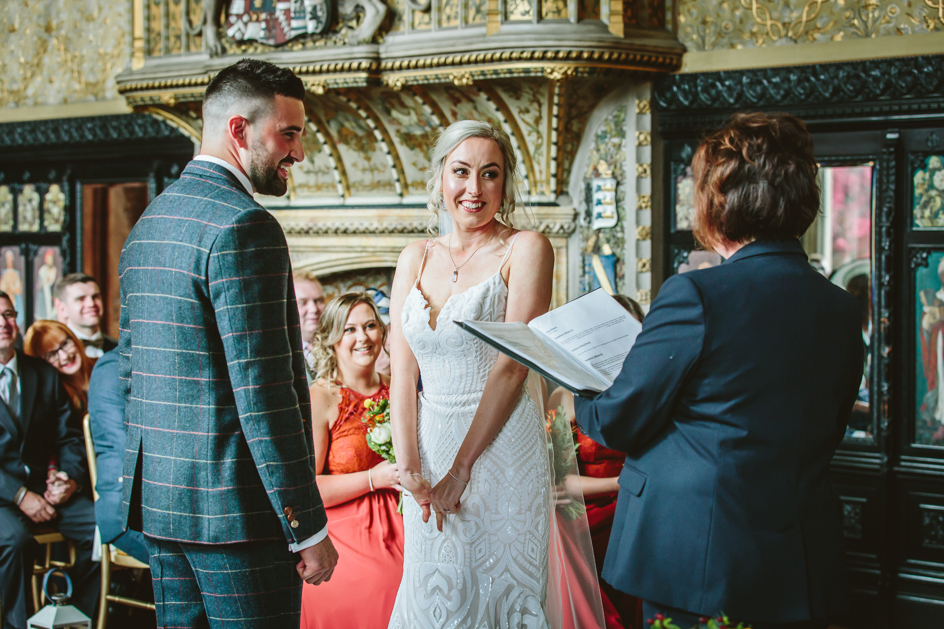 Documentary photograph of a wedding ceremony in Yorkshire, England