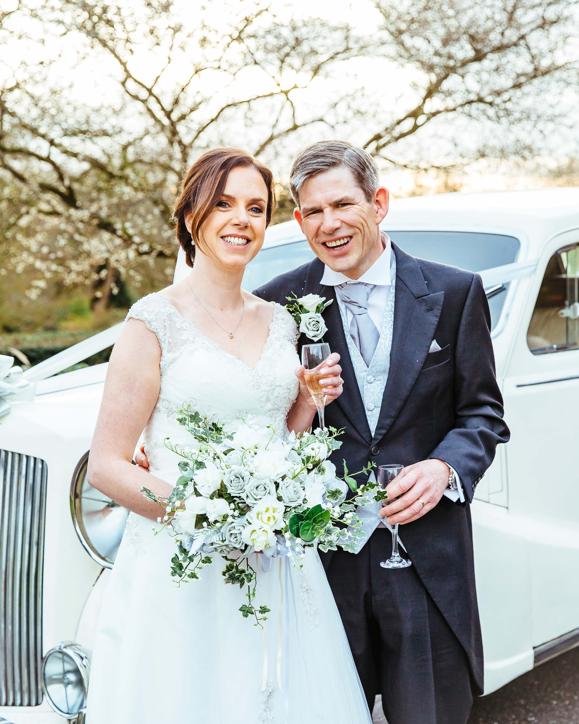Bride and Groom at a wedding in Derbyshire