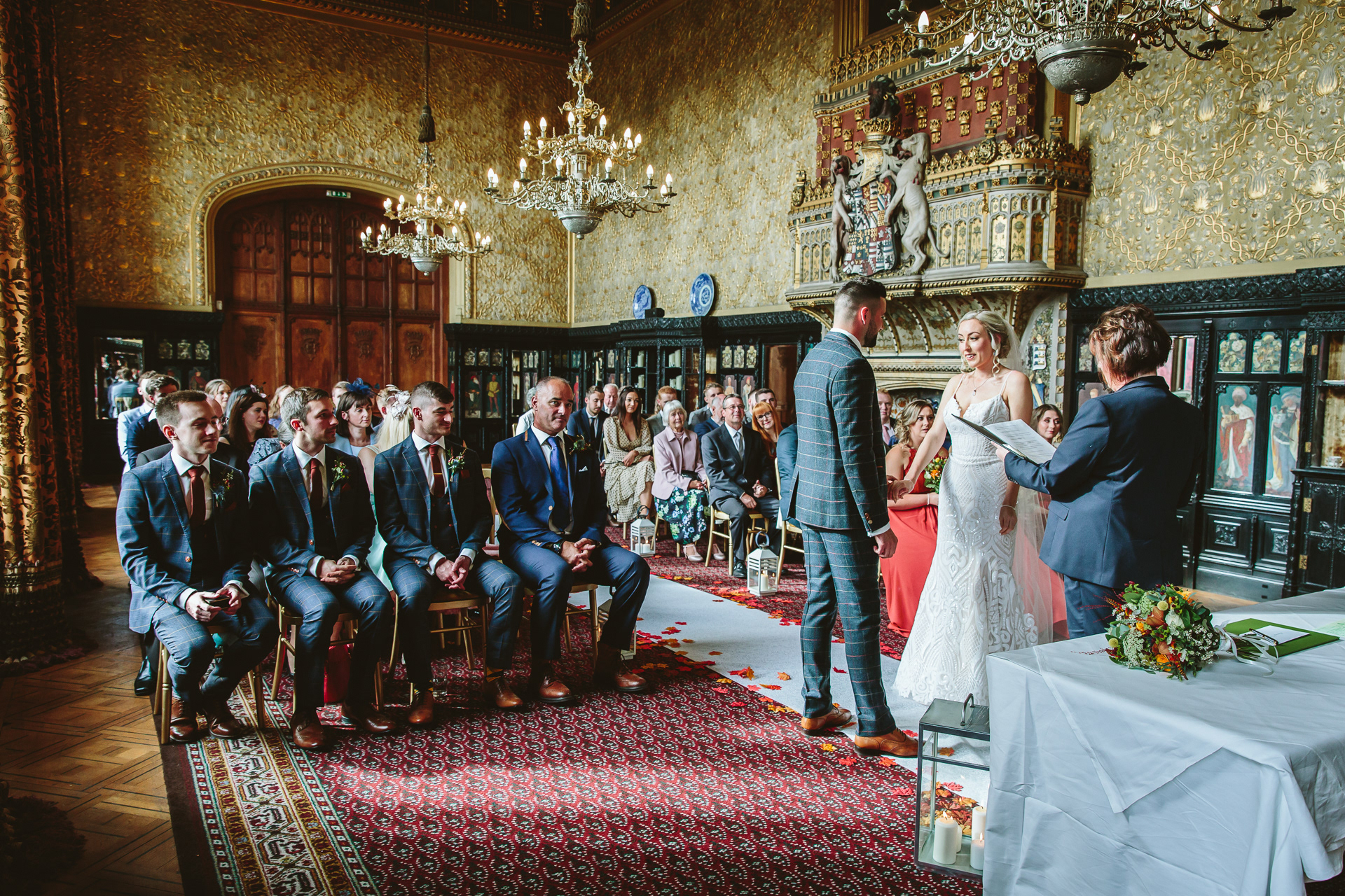Documentary photograph of a wedding ceremony in Yorkshire, England