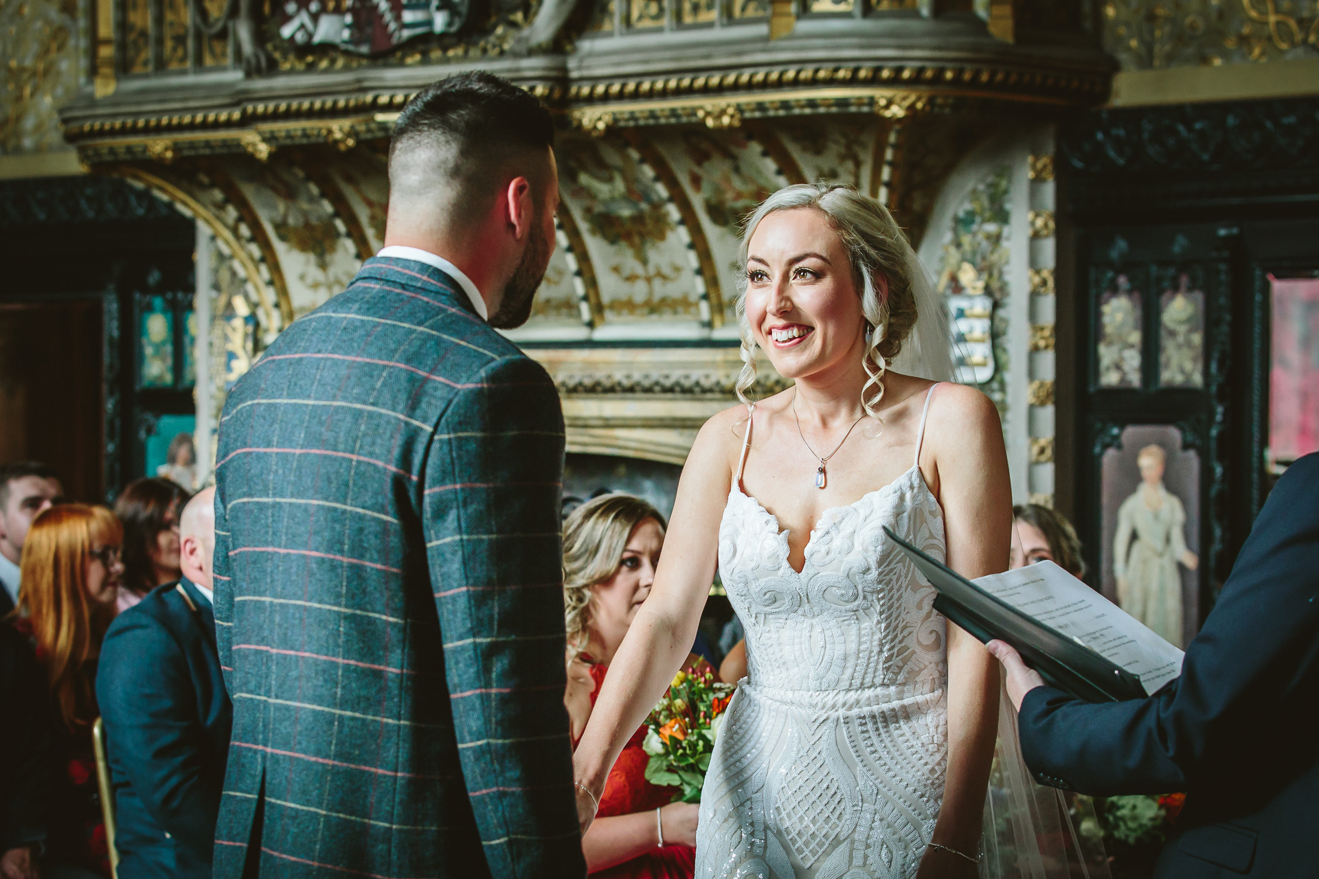 Documentary photograph of a wedding ceremony in Yorkshire, England