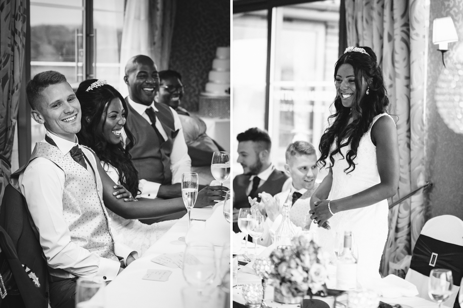 Natural documentary wedding photos at The Nottinghamshire Golf Club