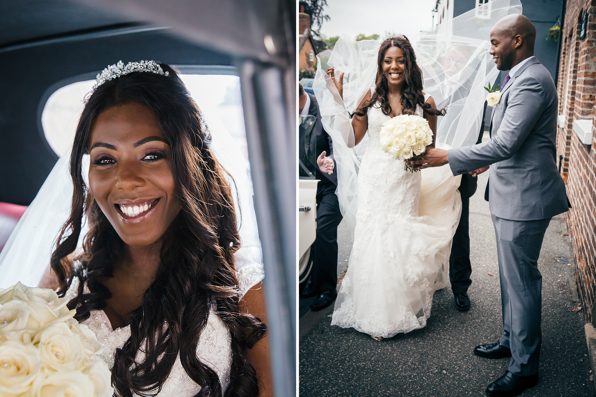 Bride at a wedding in Nottinghamshire